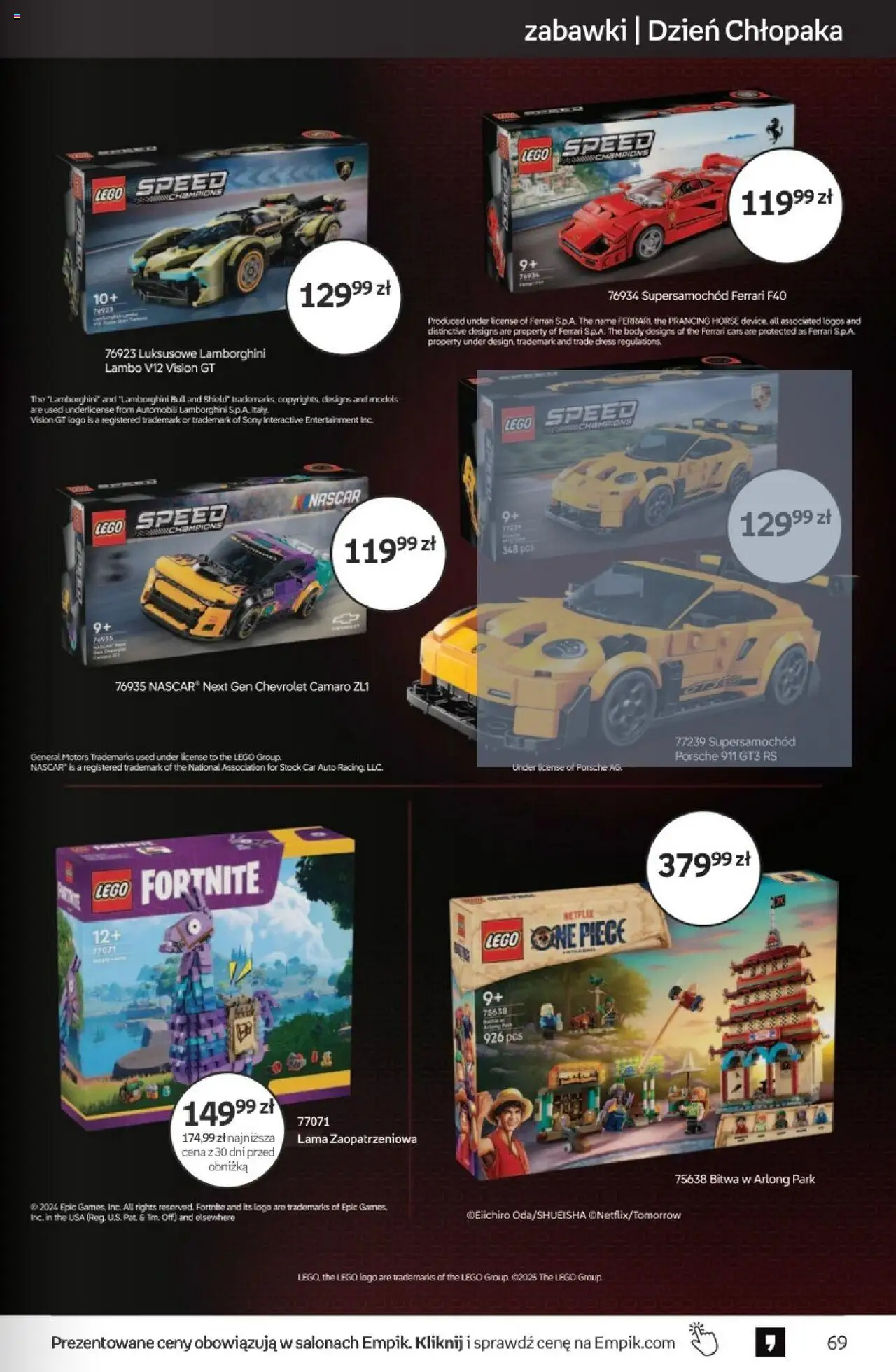 Empik promocje - Tom kultury Zabawki od 10.09.2025 | Strona: 3 | Produkty: Lego, Body