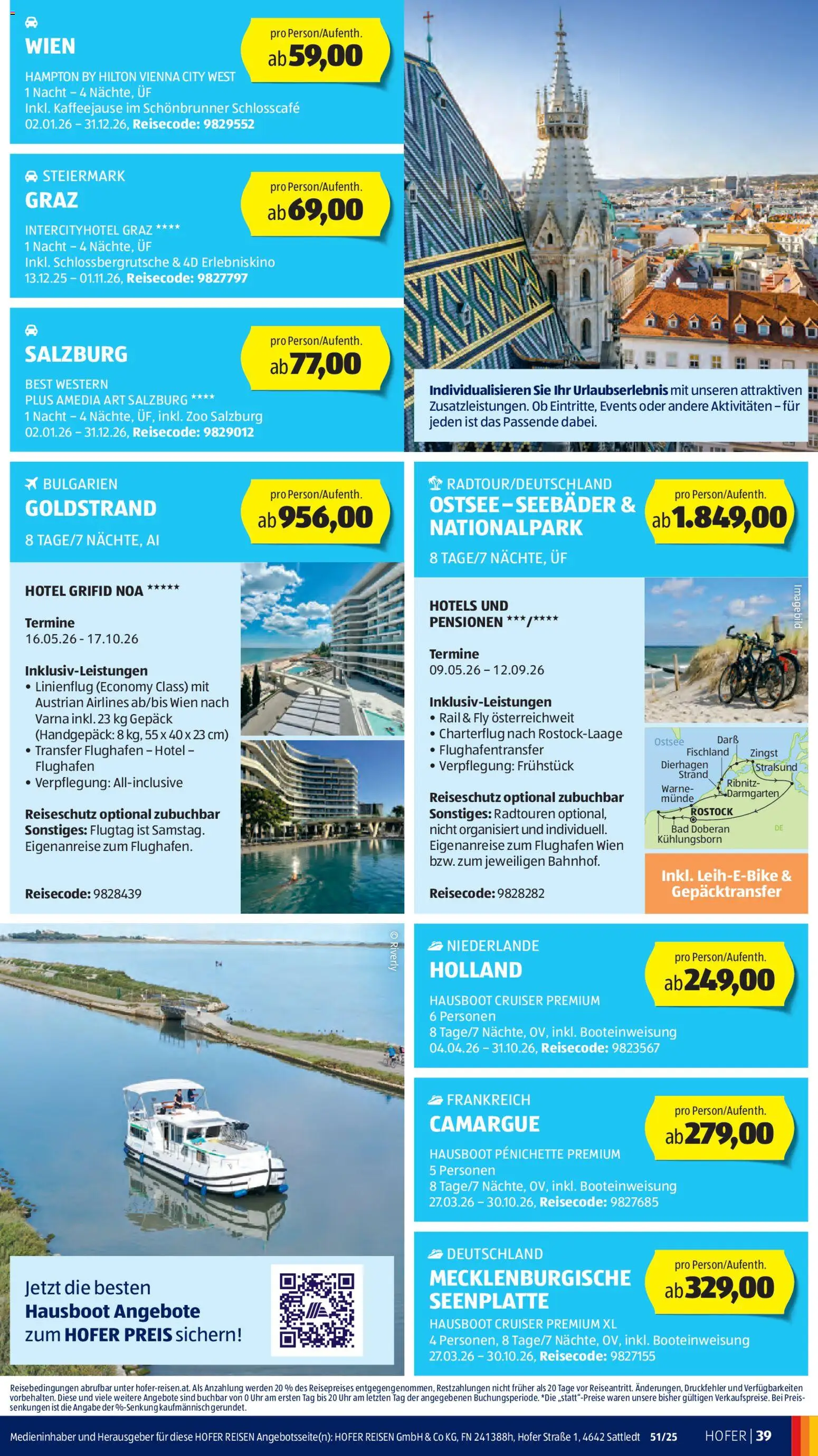 Hofer Flugblatt gültig ab 12.12.2025 | Seite: 51 | Produkte: Uhr, Bad