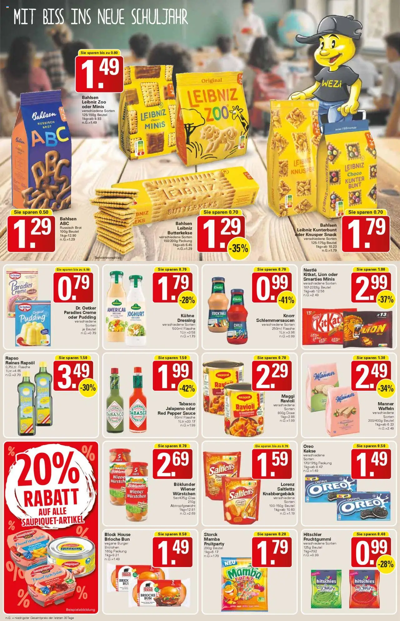 WEZ Prospekt - gültig ab dem 11.08.2025 | Seite: 12 | Produkte: Knorr, Creme, Brot, Salat