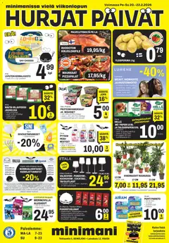 Minimani-mainoslehti voimassa 20.02.2026 alkaen