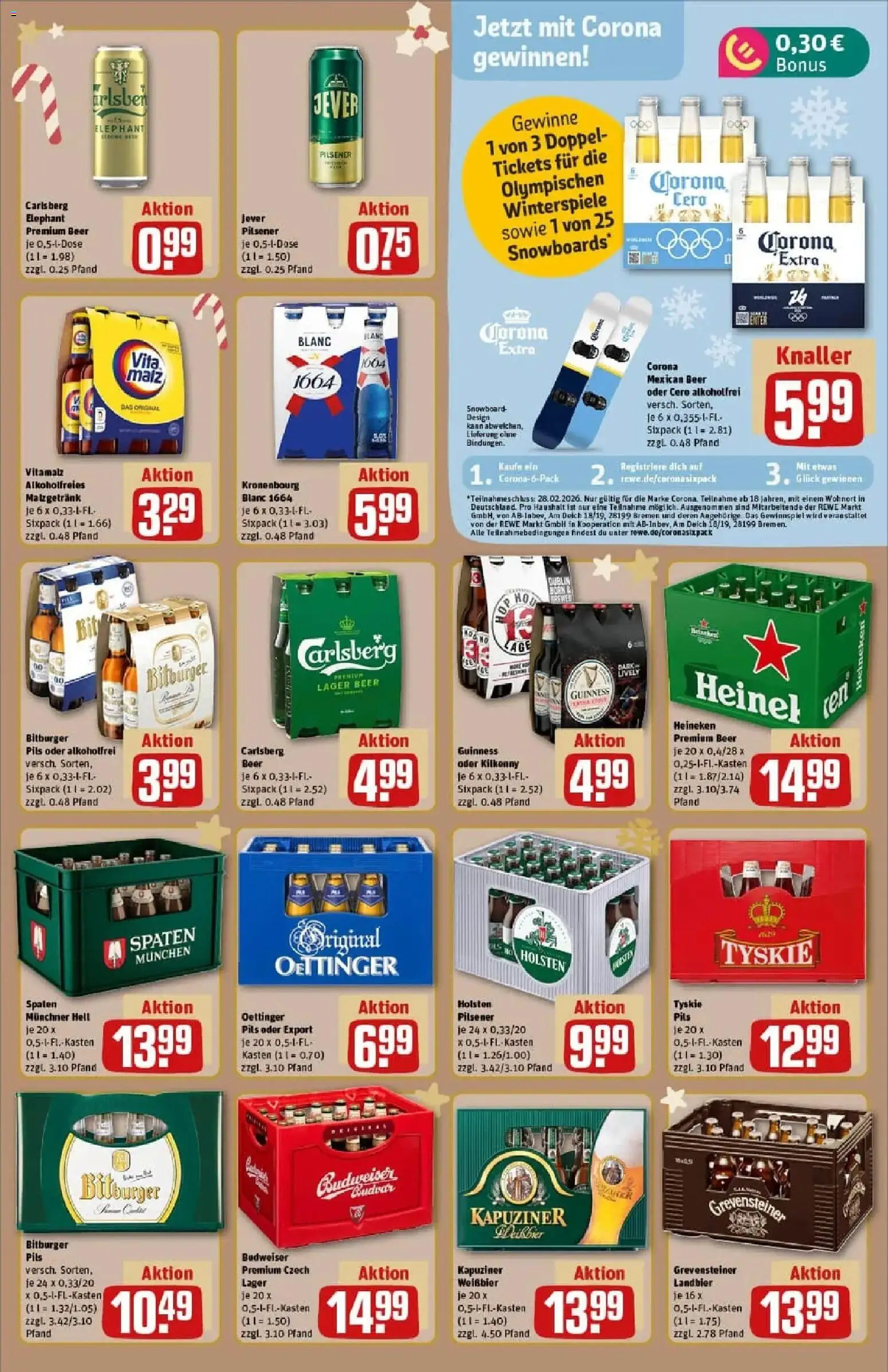 Rewe prospekt Hamburg / Wandsbek	 – gültig ab 23.11.2025 | Seite: 25 | Produkte: Bitburger, Tyskie, Oettinger, Jever