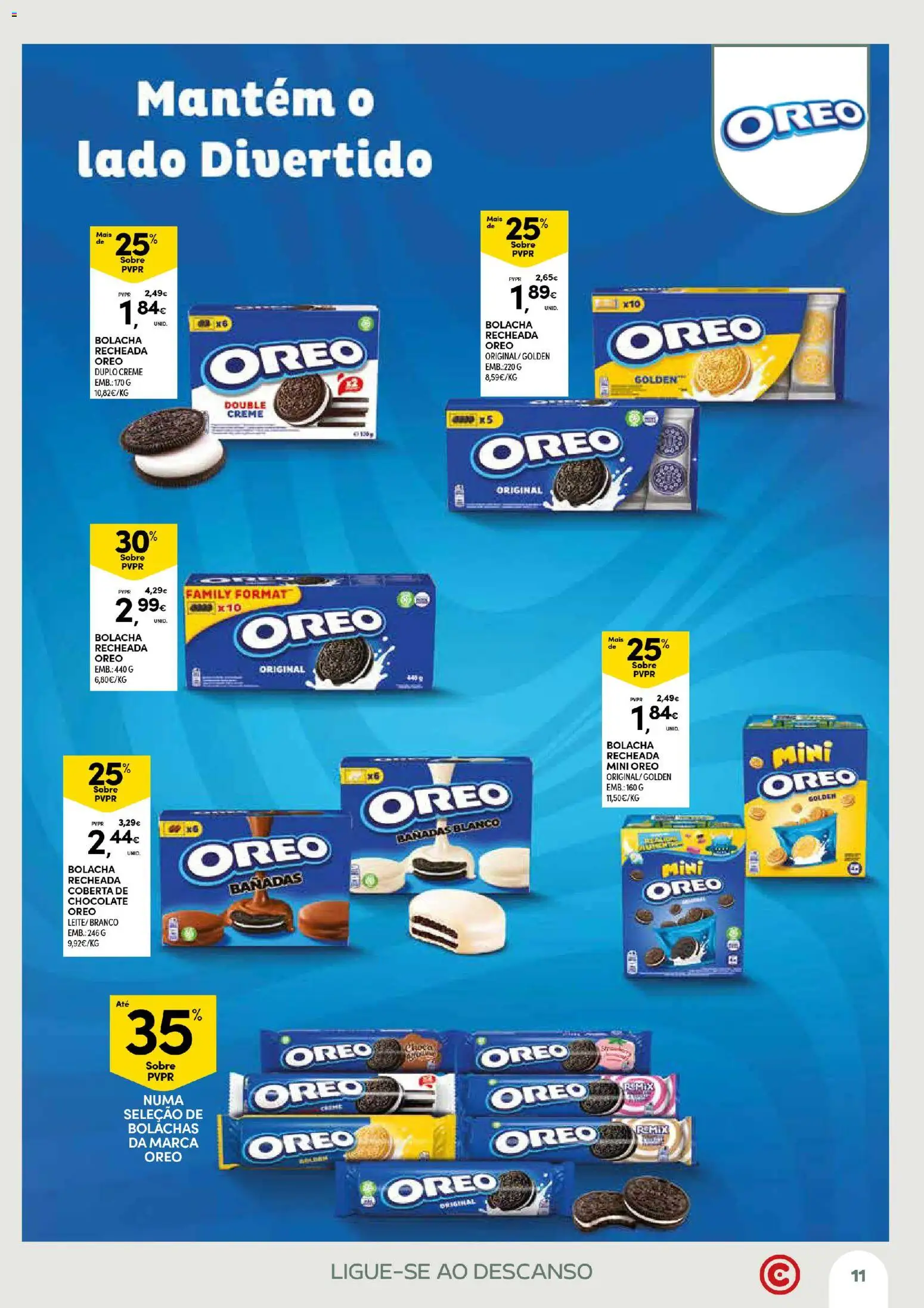 Continente Açores Momentos de pausa │ válido de 21.04.2026 | Página: 11 | Produtos: Bolachas, Chocolate, Creme