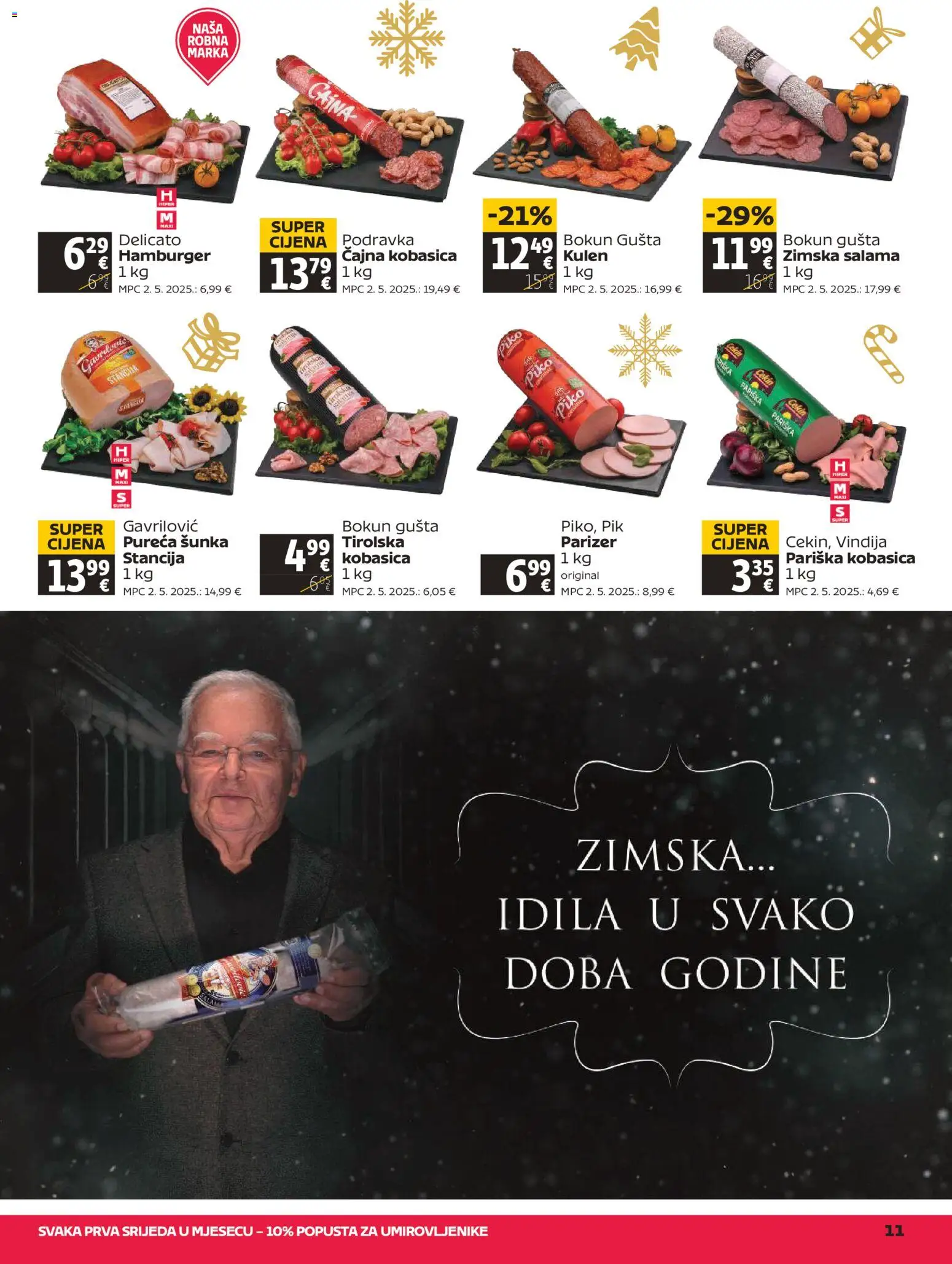 Tommy katalog | vrijedi od 29.12.2025 | Stranica: 11 | Proizvodi: Vindija, Šunka, Kobasica, Kulen