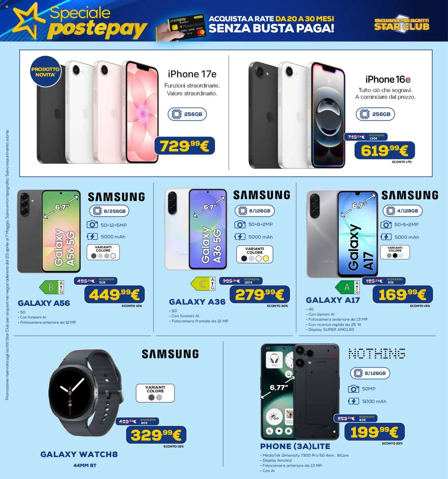 Volantino Euronics del 23.04.2026 | Pagina: 2 | Prodotti: Iphone, Fotocamera, Samsung