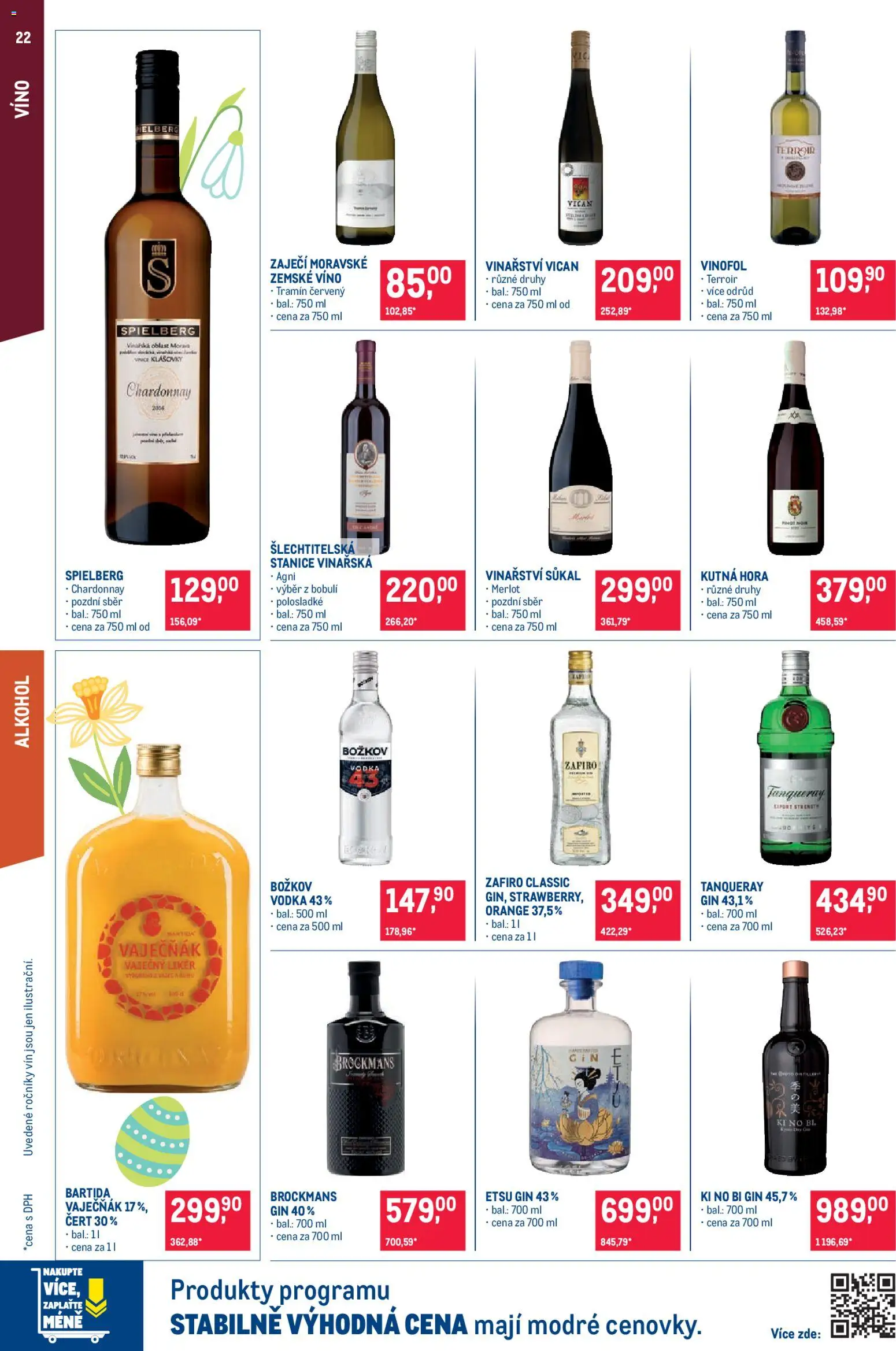 Makro leták - Pro milovníky jídla od 25.03.2026 | Strana: 22 | Produkty: Gin, Vodka, Pinot Noir, Božkov