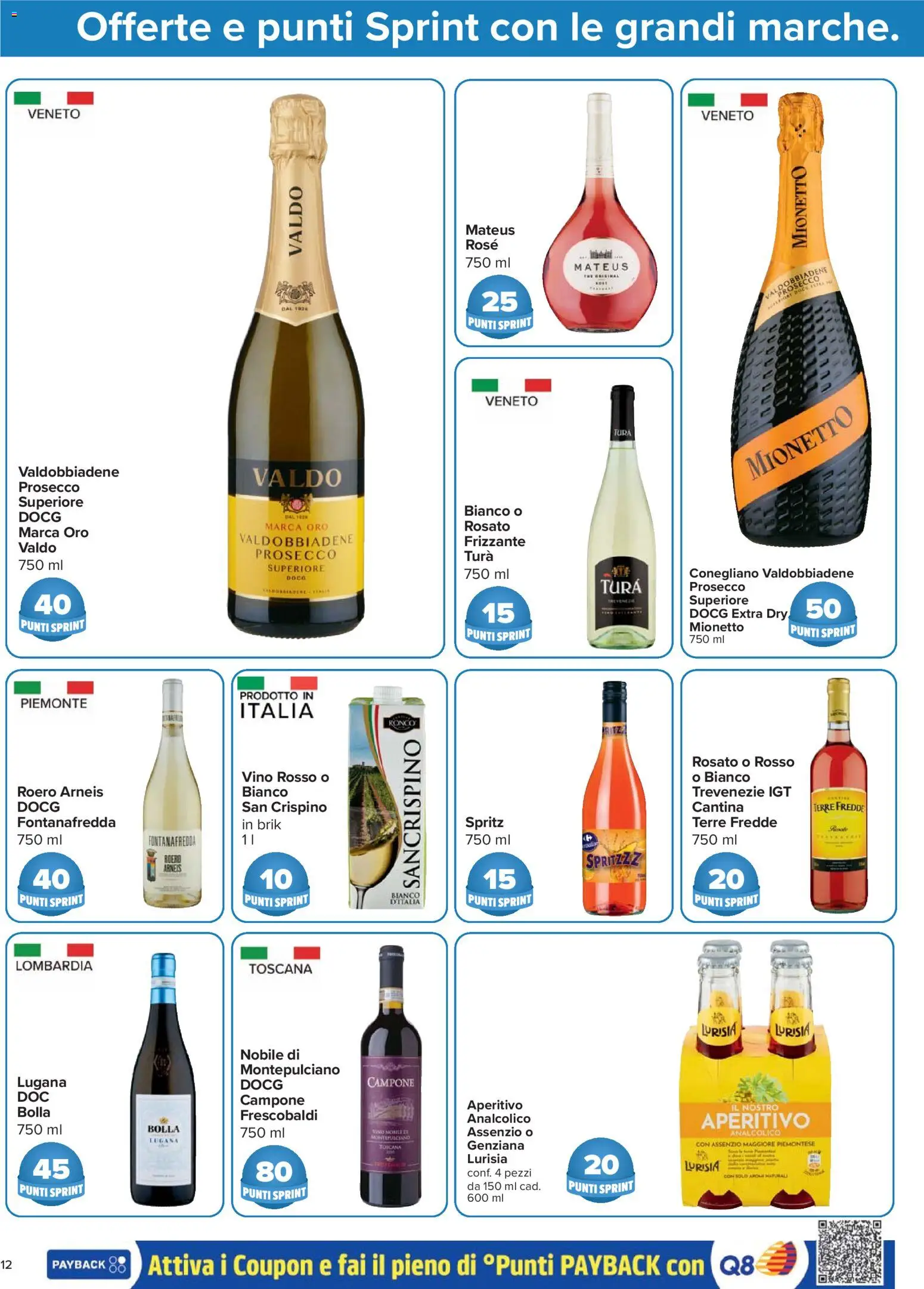 Volantino Carrefour del 21.04.2026 | Pagina: 12 | Prodotti: Prosecco, Vino, Vino rosso, Aperitivo
