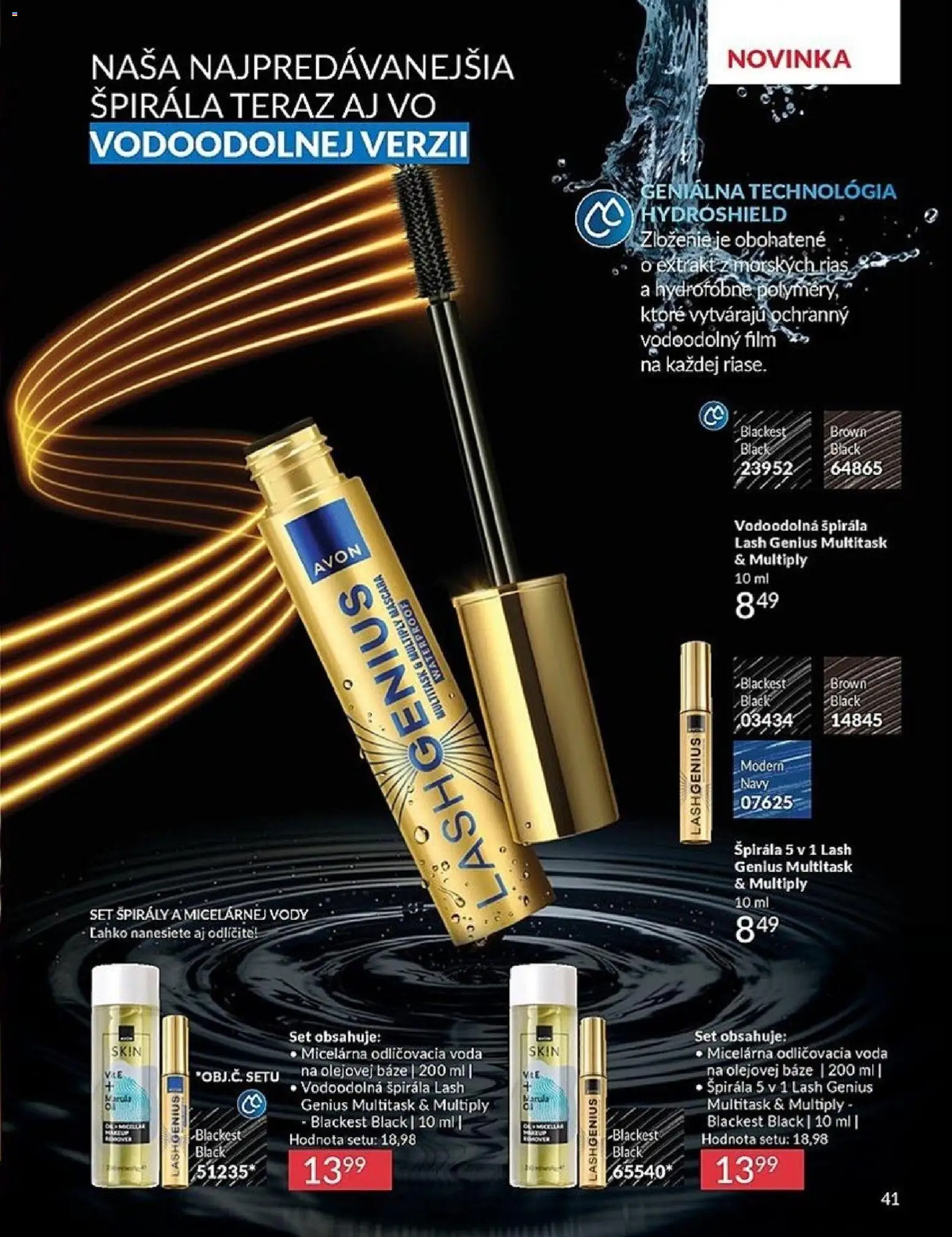 Nové Avon akcie – leták je platný od 01.05.2026 | Strana: 41 | Produkty: Voda