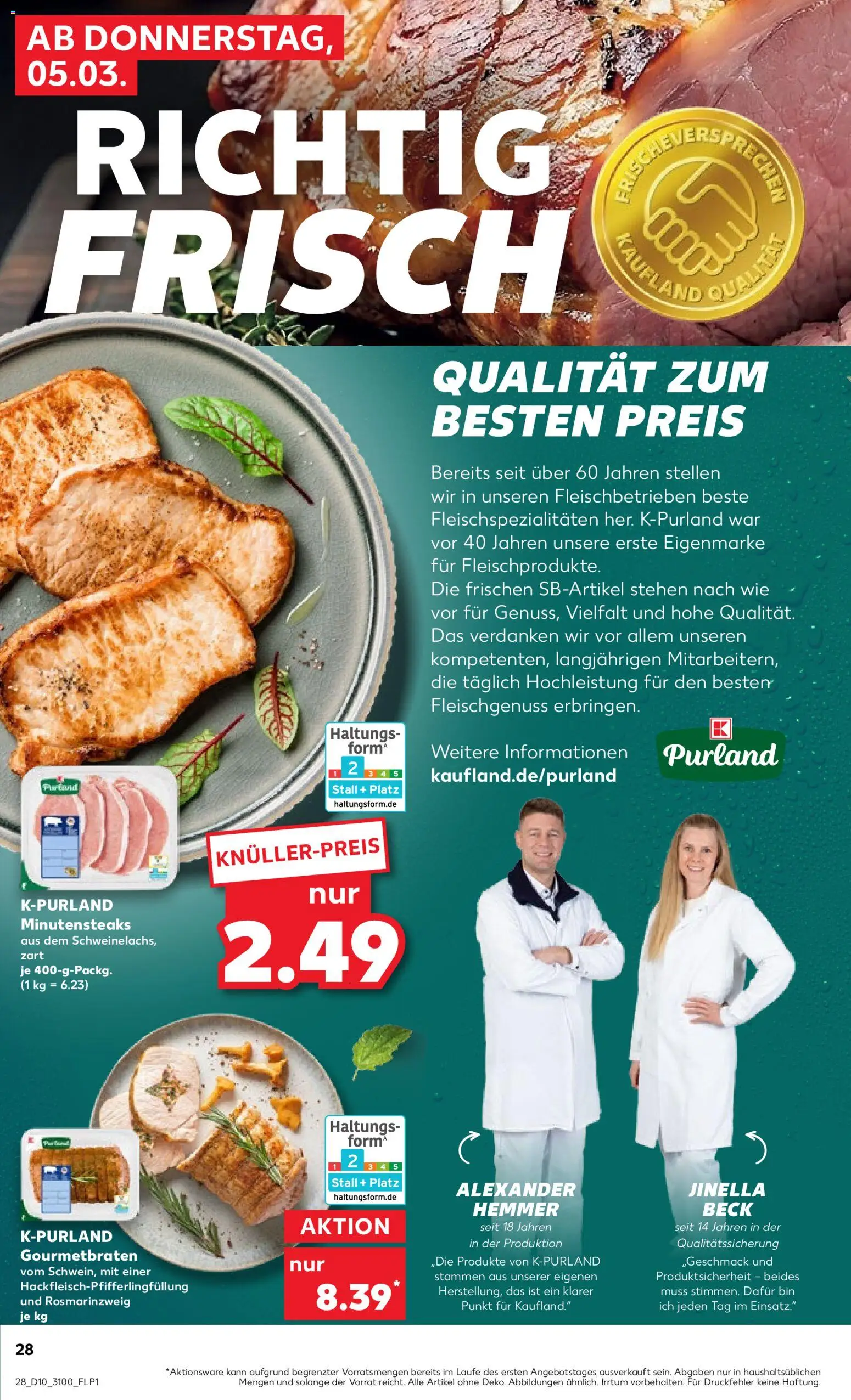 Kaufland Prospekt Leipzig	 – gültig ab 05.03.2026 | Seite: 28 | Produkte: Steak