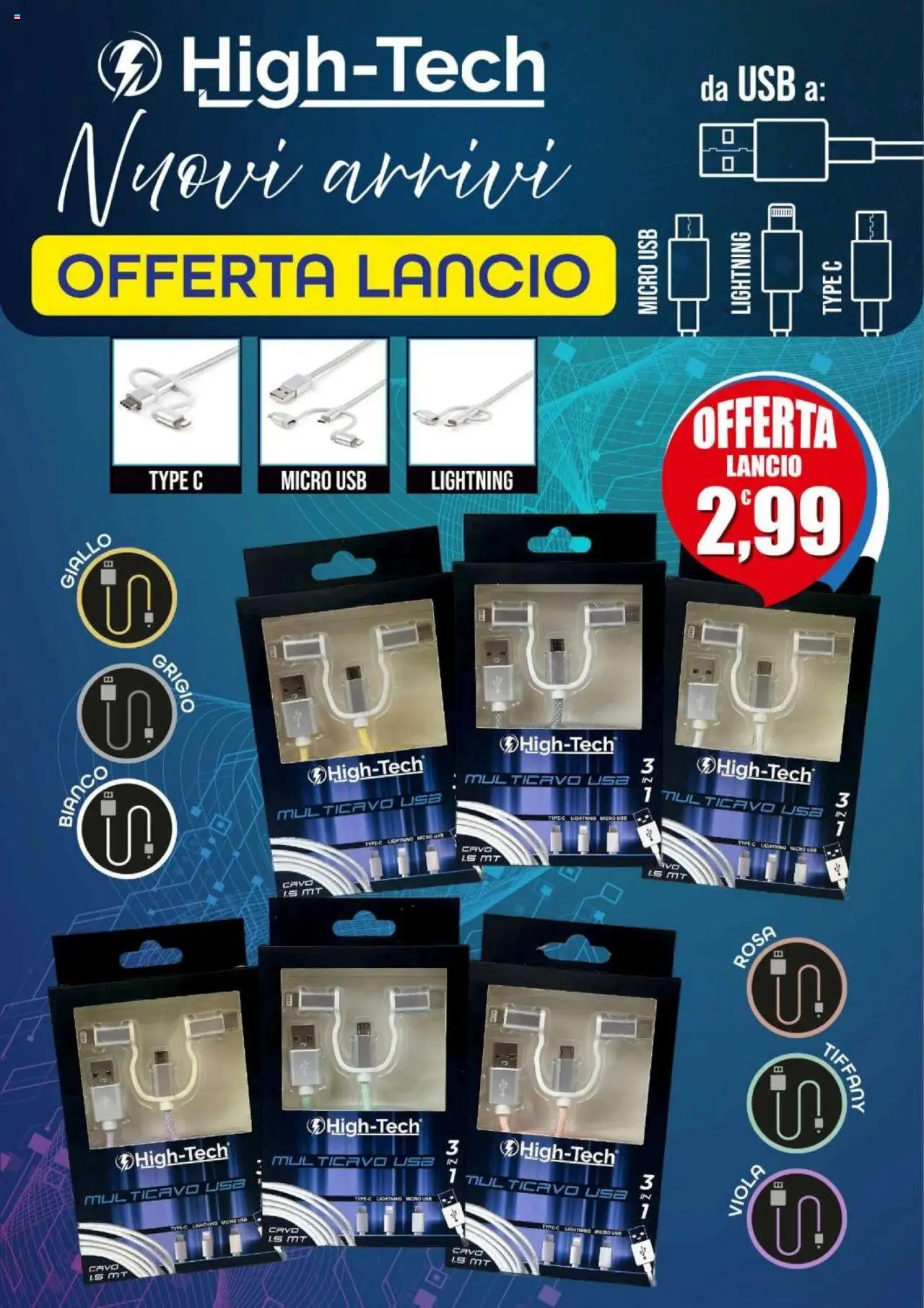 Volantino Maury's del 12.10.2024 | Pagina: 1 | Prodotti: Cavo, USB