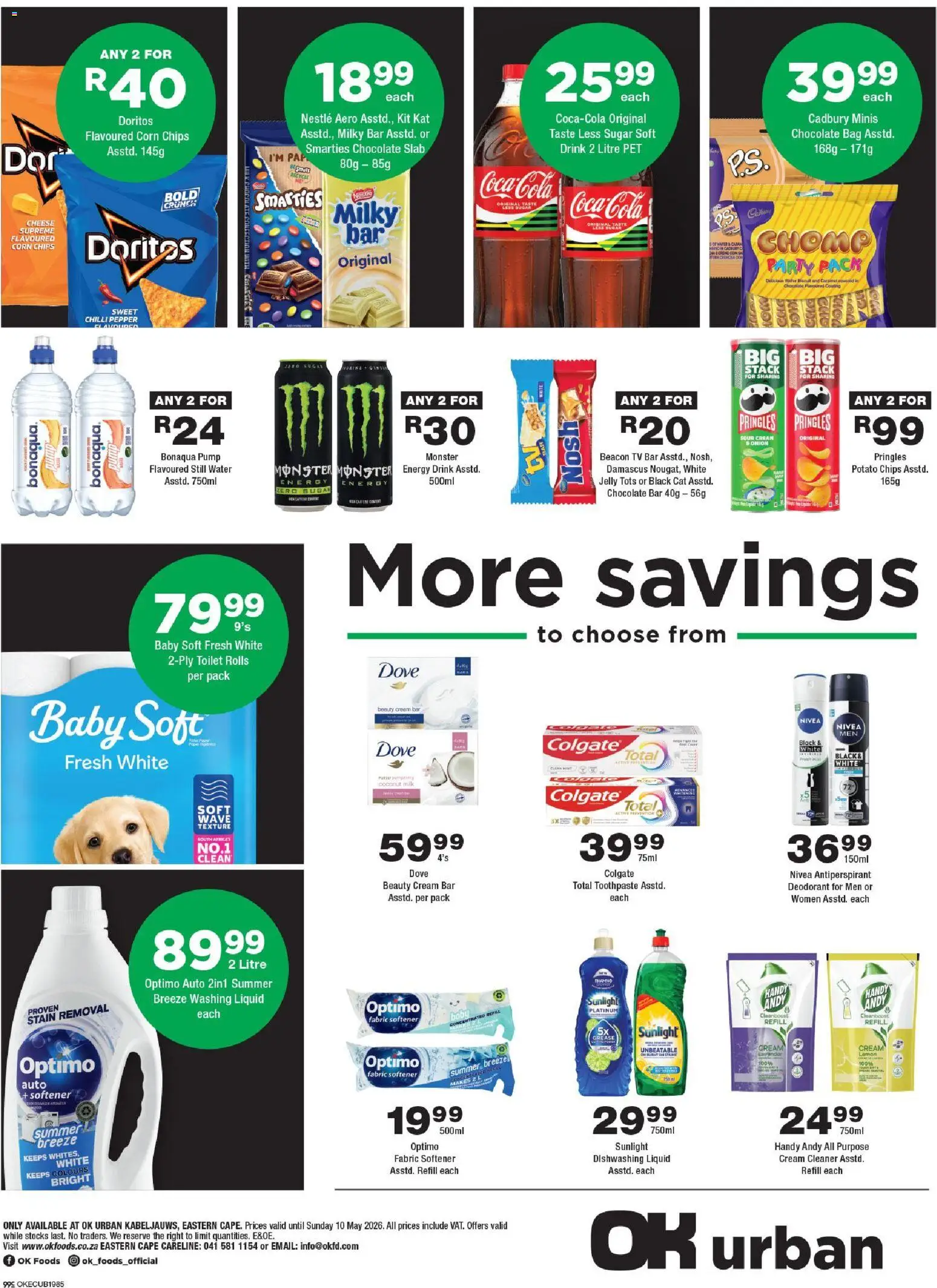 New OK Foods catalogue – valid from 24.04.2026 | Page: 4 | Products: Corn, TV, Toilet, Deodorant