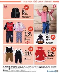 E.Leclerc - Prévisualisation de ROBE BEBE, 97% Polyester - 3% Elasthanne. Du 3 au 36 mois valide à partir de 28.10.2025 | Page: 13