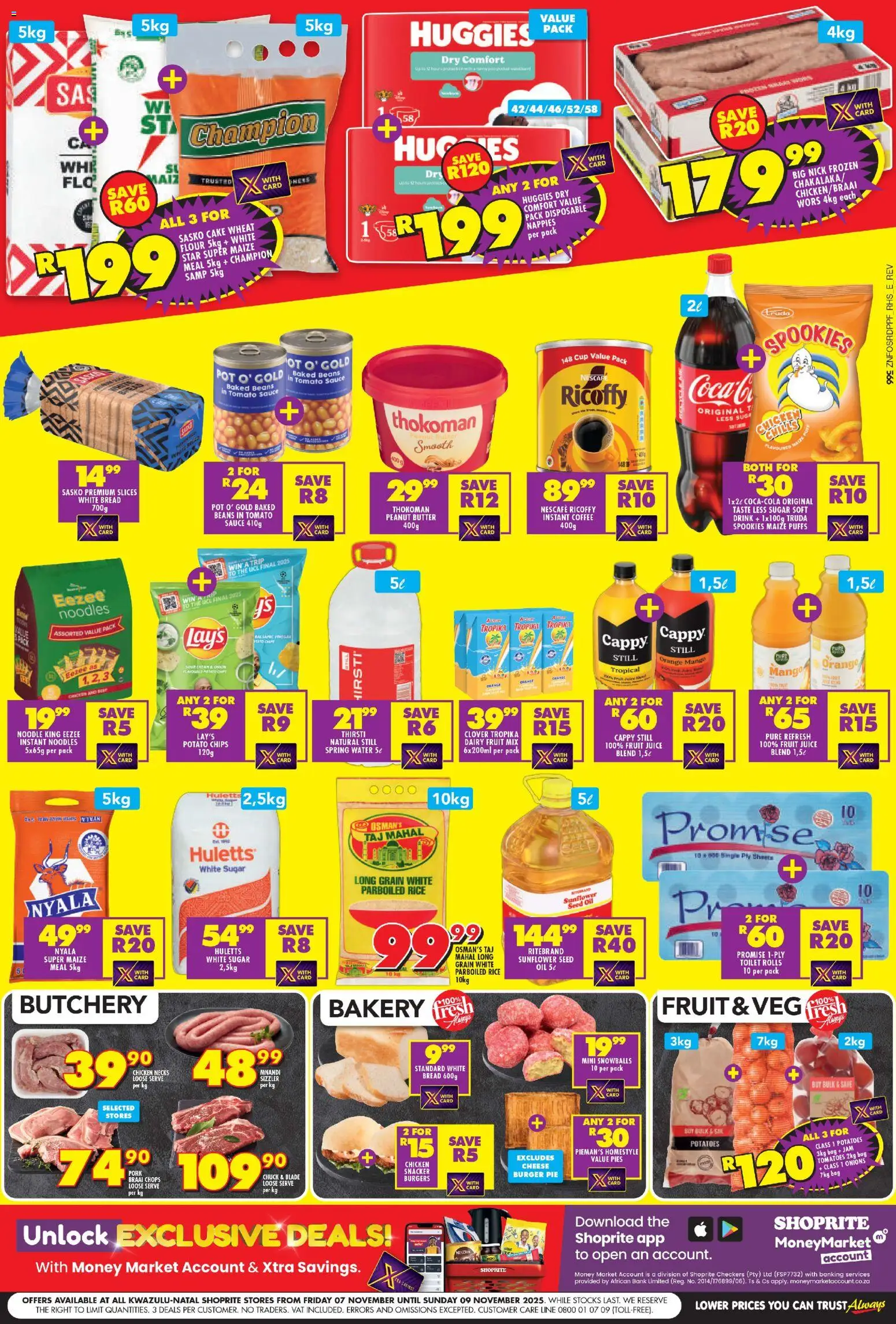New Shoprite catalogue – valid from 07.11.2025 | Page: 2 | Products: Cake, Jam, Bakery, Toilet