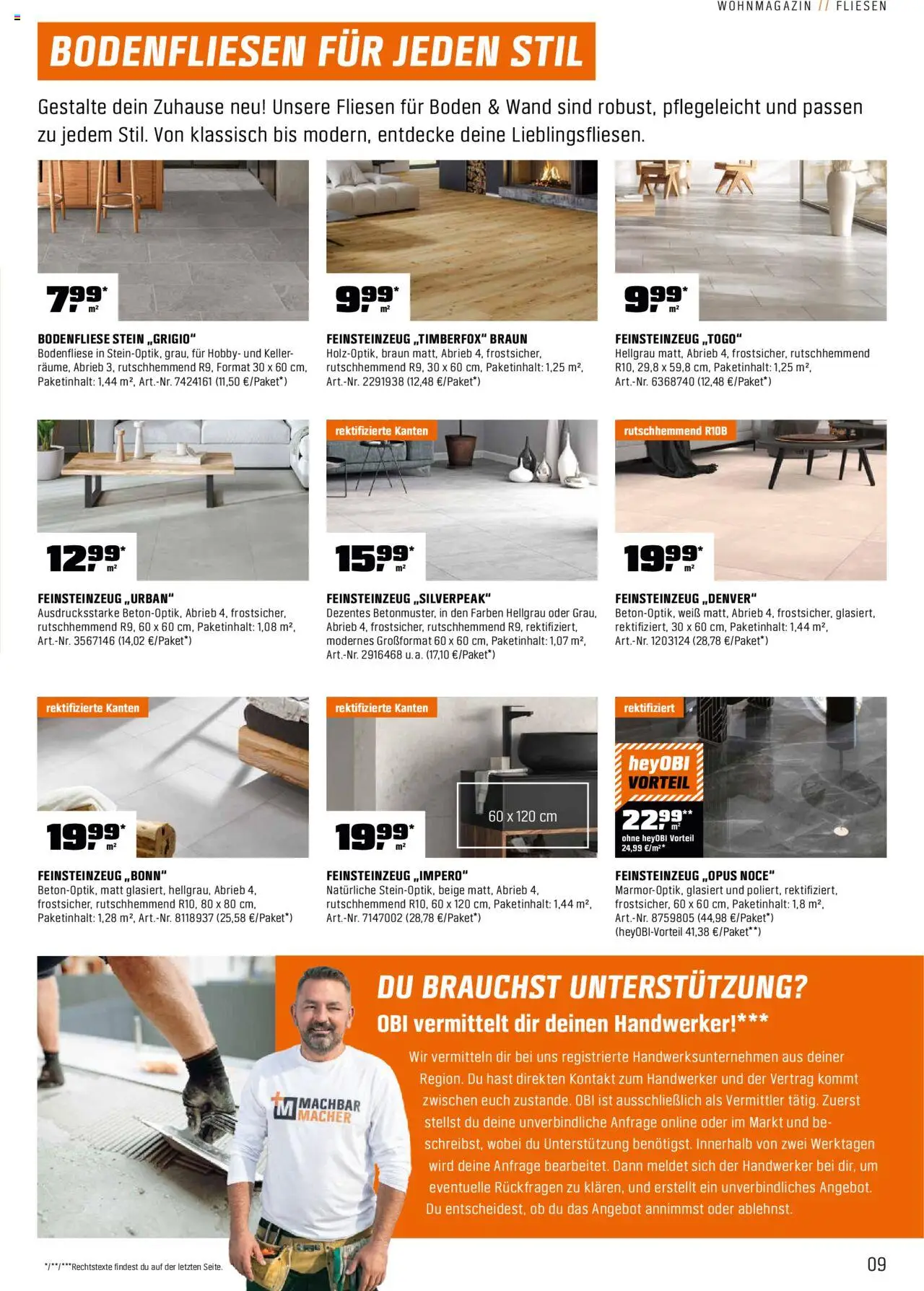 Obi  Alles für dein Zuhause – gültig ab 13.10.2025 | Seite: 9