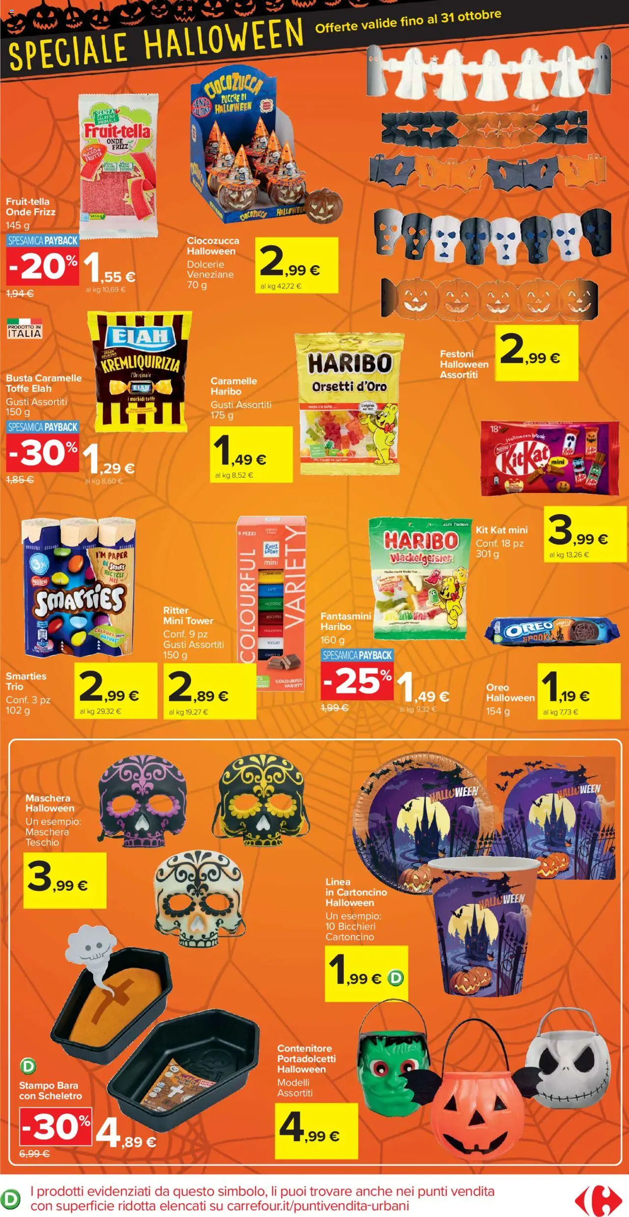 Volantino Carrefour del 10.10.2025 | Pagina: 15 | Prodotti: Caramelle, Frutta, Latte, Contenitore