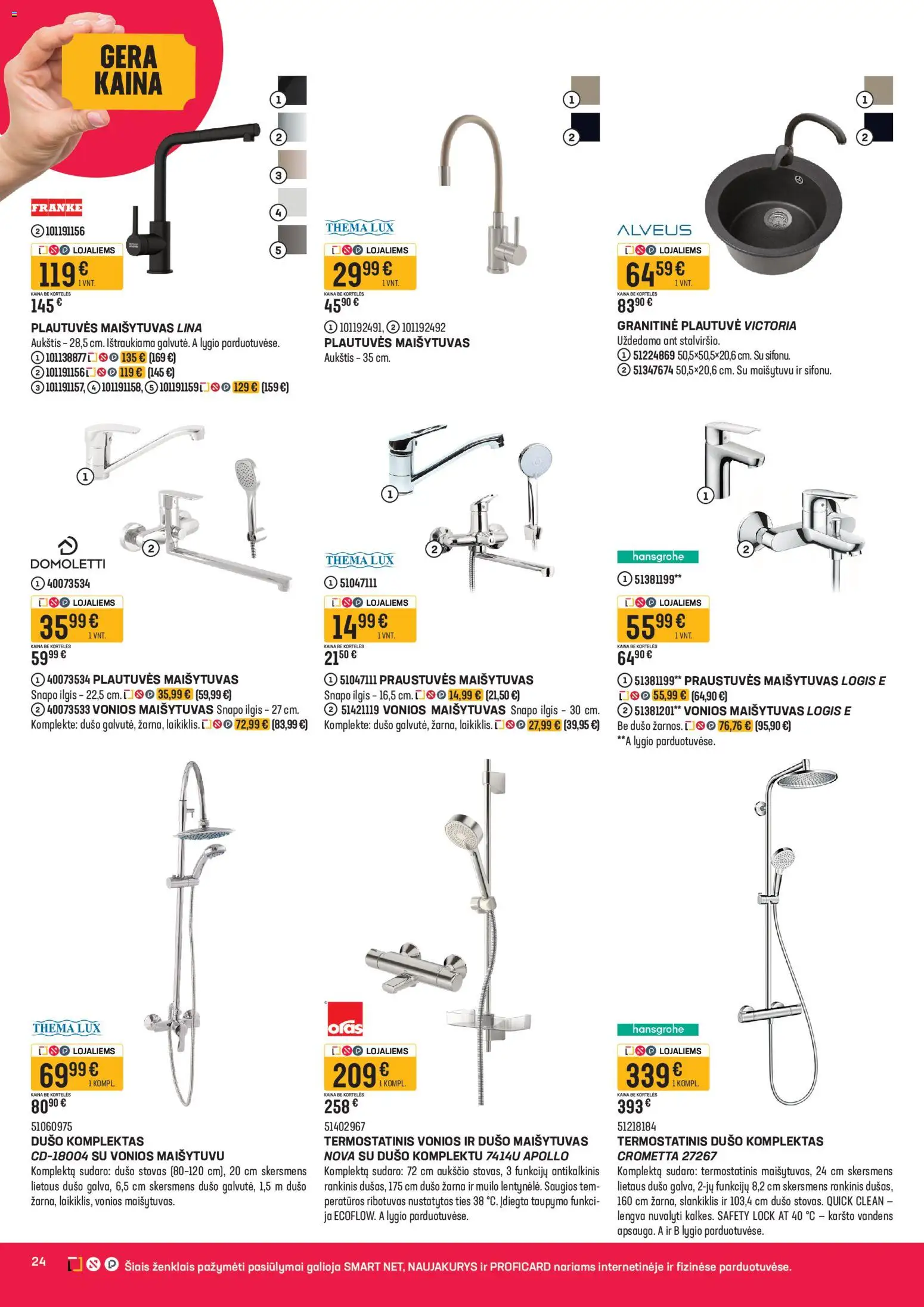 Senukai akcijos nuo 30.04.2026 | Puslapis: 24 | Prekių: Maišytuvas, Stovas, Dušo maišytuvas