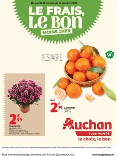Auchan - Prévisualisation de Auchan - Le frais, le bon moins cher valide à partir de 21.10.2025