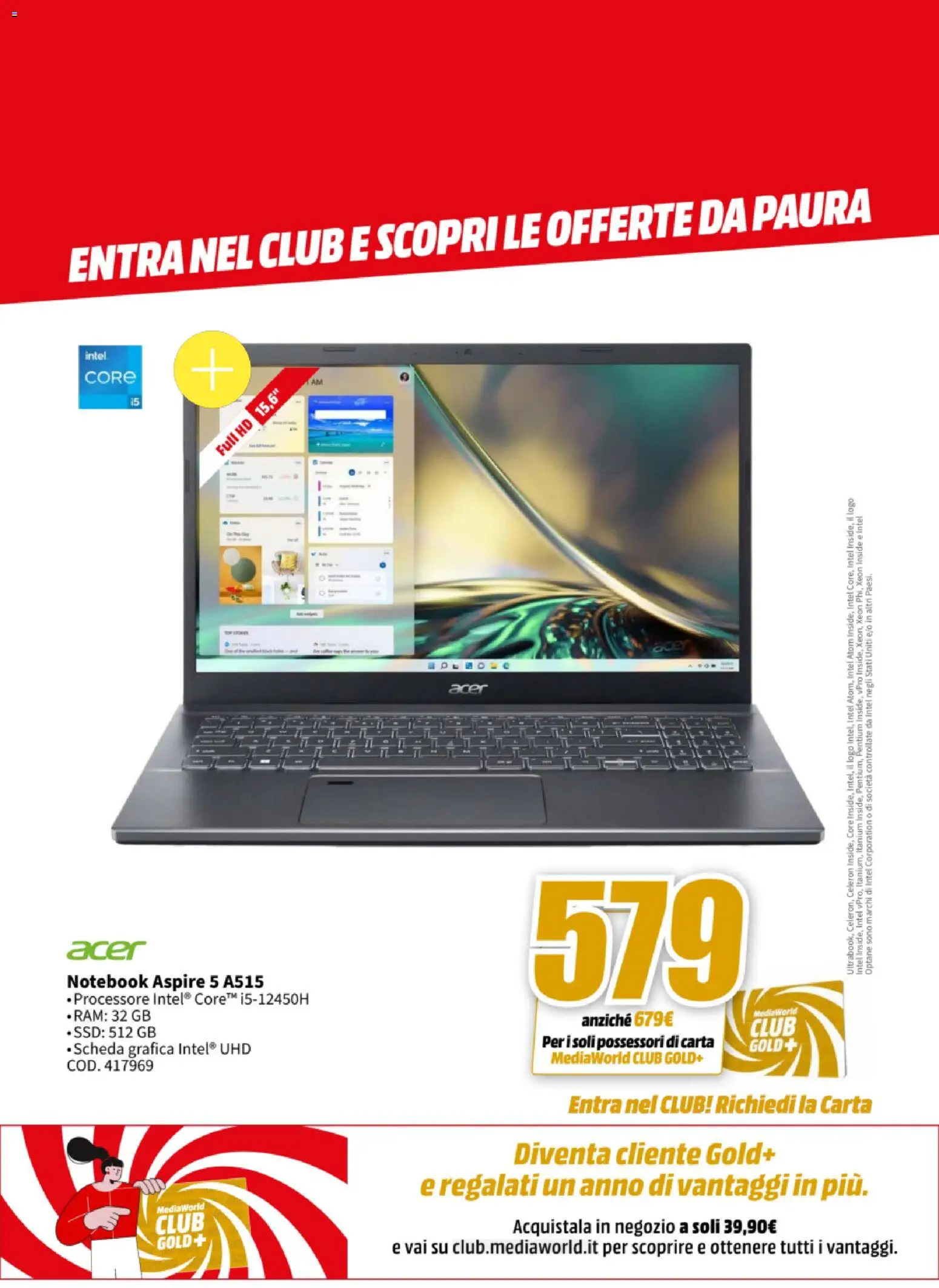Volantino Media World del 27.10.2025 | Pagina: 18 | Prodotti: Notebook