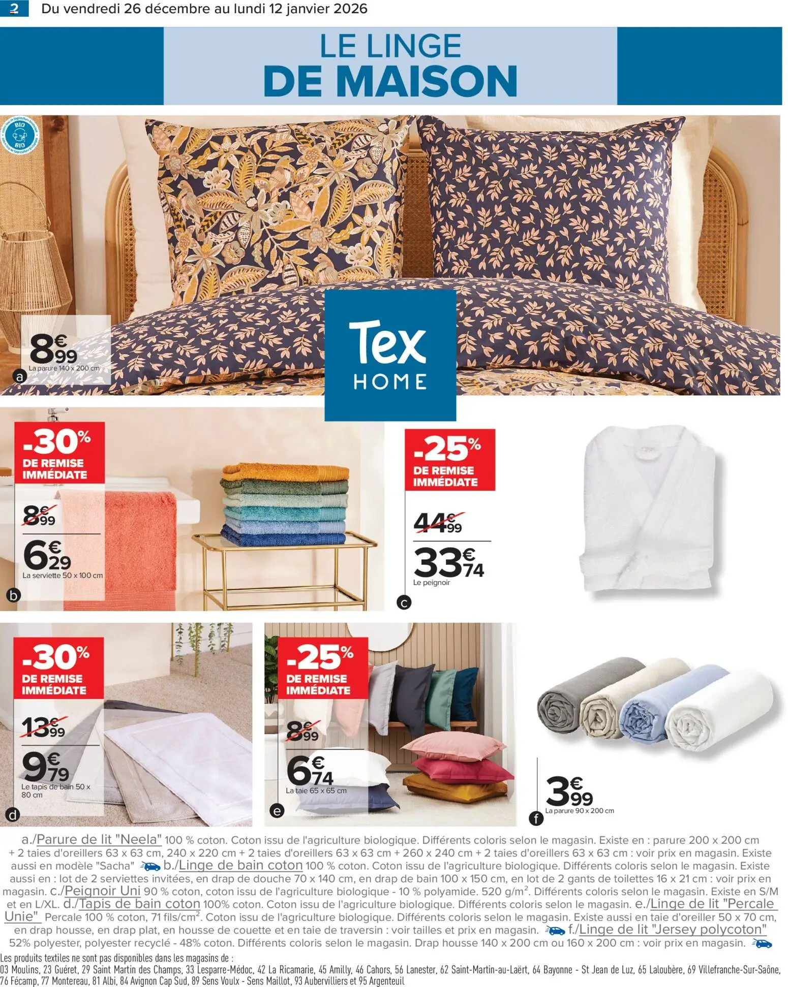 {H1} | Page: 4 | Produits: Coton, Douche, Tapis, Couette