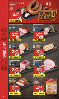 Delikatesy Centrum Gazetka od 18.09.2025 | Strona: 23 | Produkty: Boczek wędzony parzony, Parówki, Boczek wędzony, Boczek
