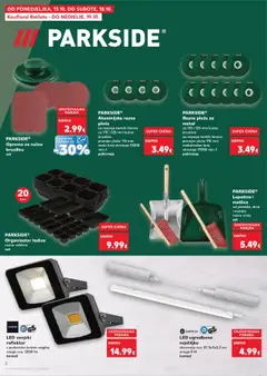 Kaufland HR - Osijek - amely érvényes a következő dátumtól: 15.10.2025 | Oldal: 2 | Termékek: Parkside, Reflektor