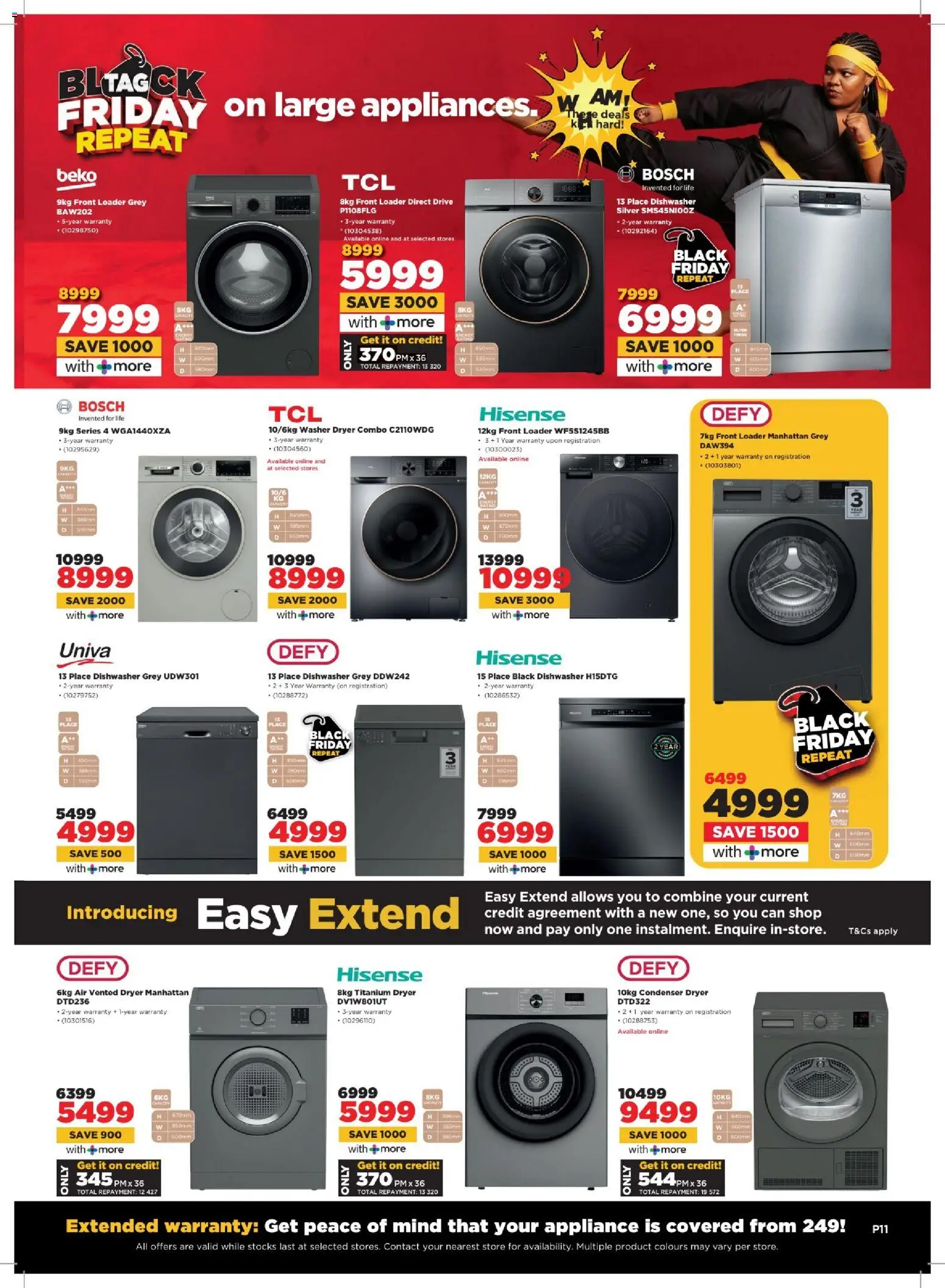 New HiFi Corp catalogue – valid from 04.03.2026 | Page: 11 | Products: Dryer, Dishwasher