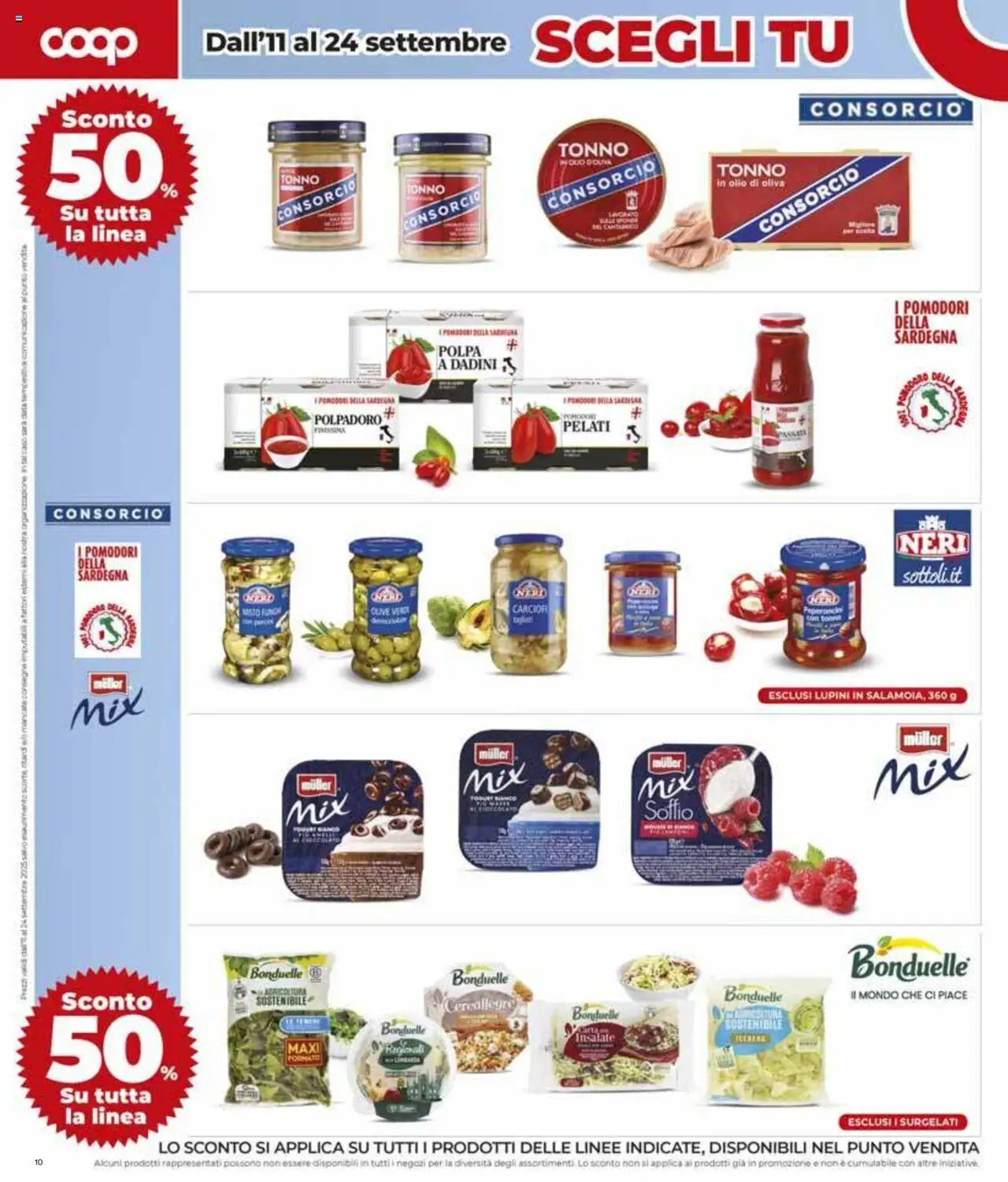 Volantino COOP del 04.09.2025 | Pagina: 10 | Prodotti: Olio, Pomodori, Tonno, Olio di Oliva