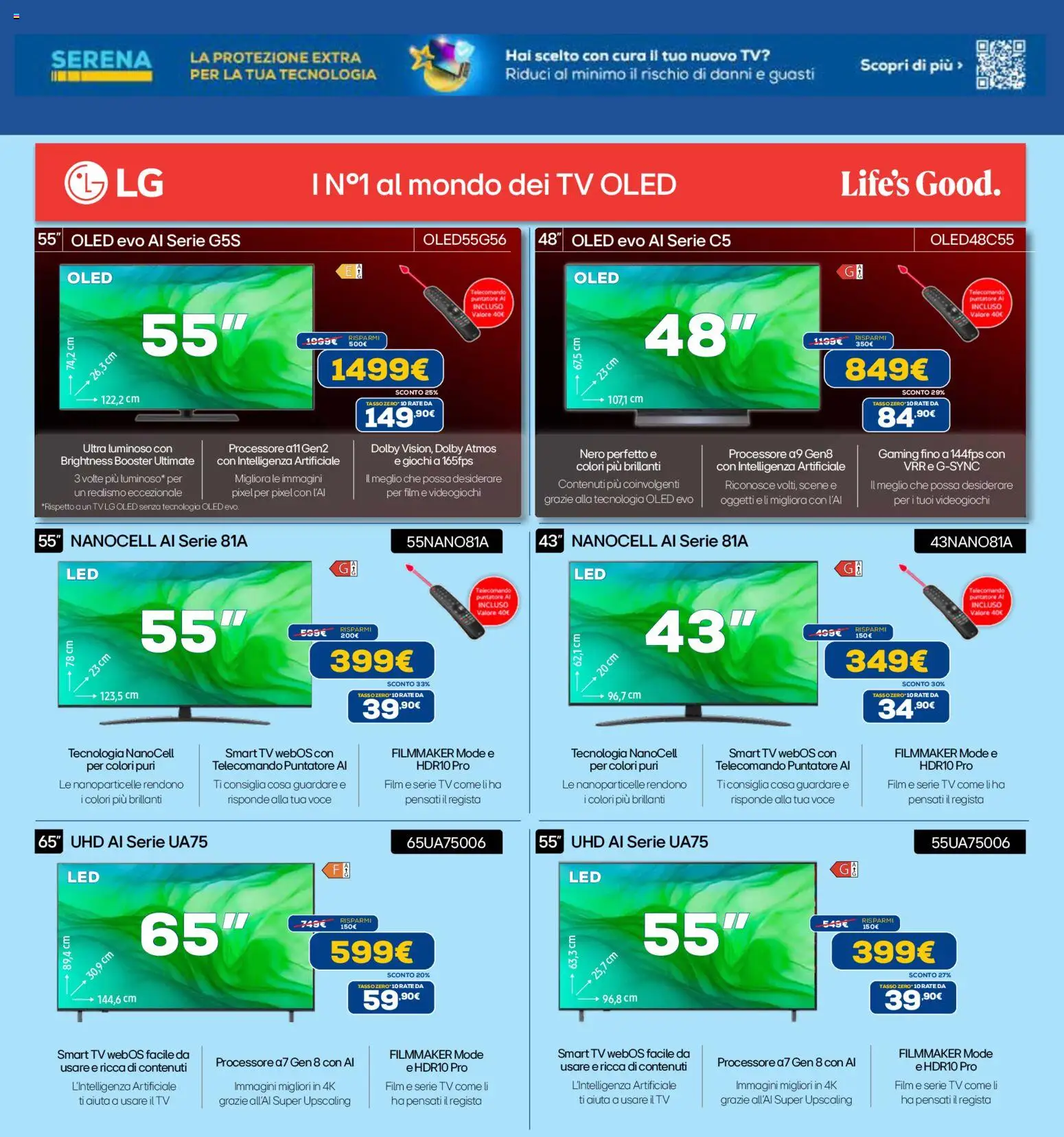 Volantino Euronics del 22.12.2025 | Pagina: 13 | Prodotti: Telecomando, smart TV, TV