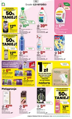Pogląd oferty "Drogerie Natura Gazetka" - ważna od 03.02.2026 | Strona: 15 | Produkty: Persil, Płyn do płukania tkanin, Pomadka, Perfumy