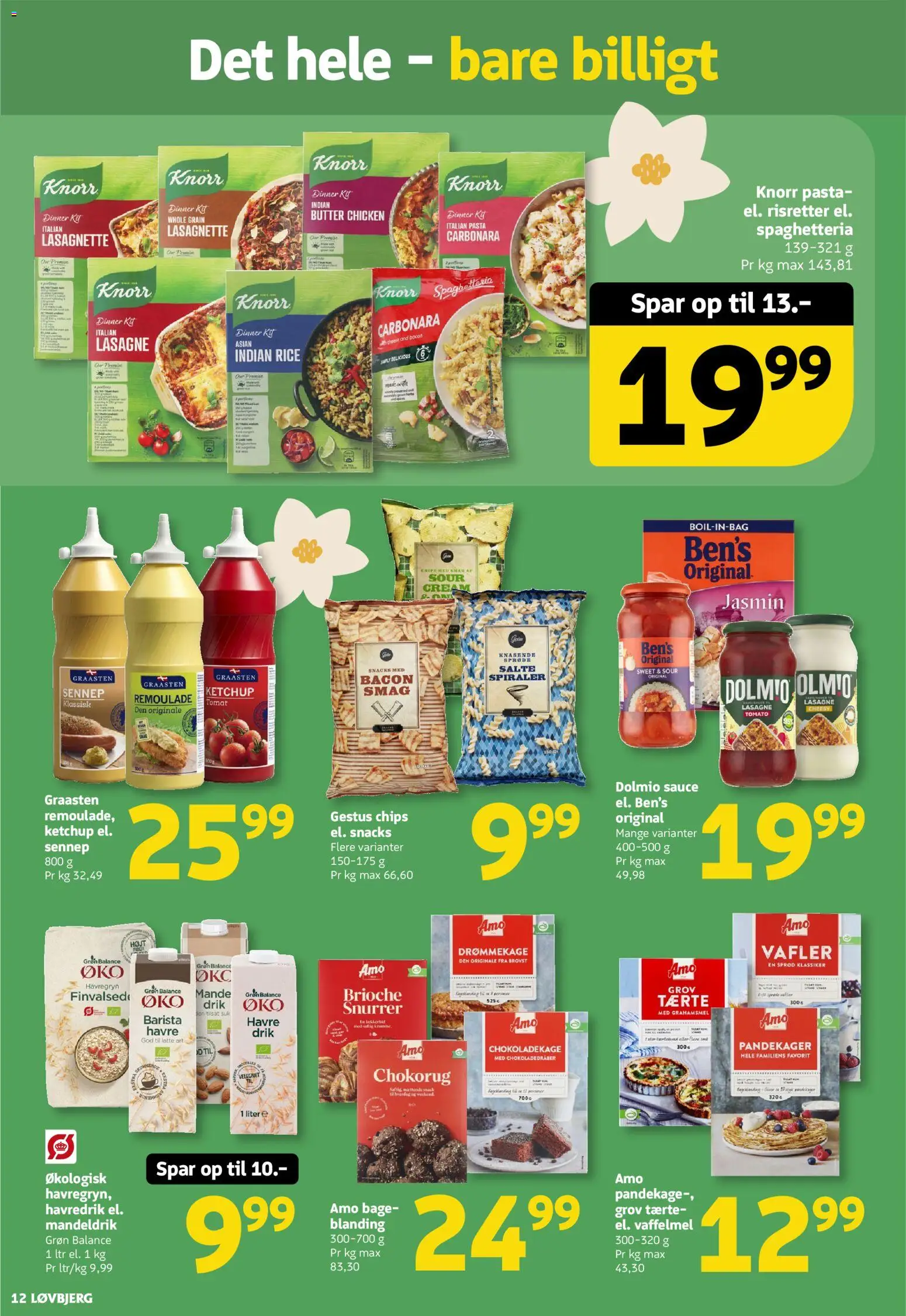 Løvbjerg tilbudsavis – gyldig fra 24.04.2026 | Side: 12 | Produkter: Havredrik, Ketchup, Grahamsmel, Havregryn