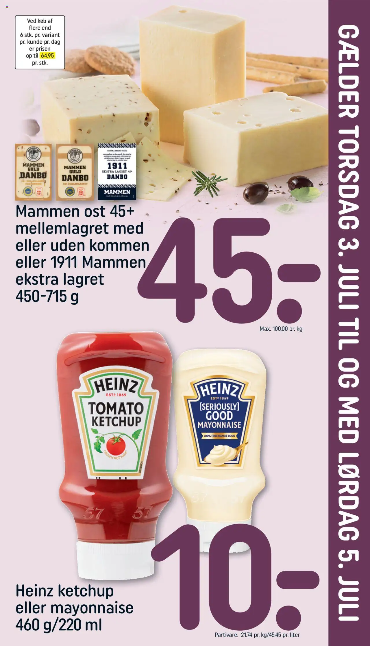 Rema 1000 Tilbudsavis gyldig fra 29.06.2025 | Side: 21 | Produkter: Ost, Ketchup