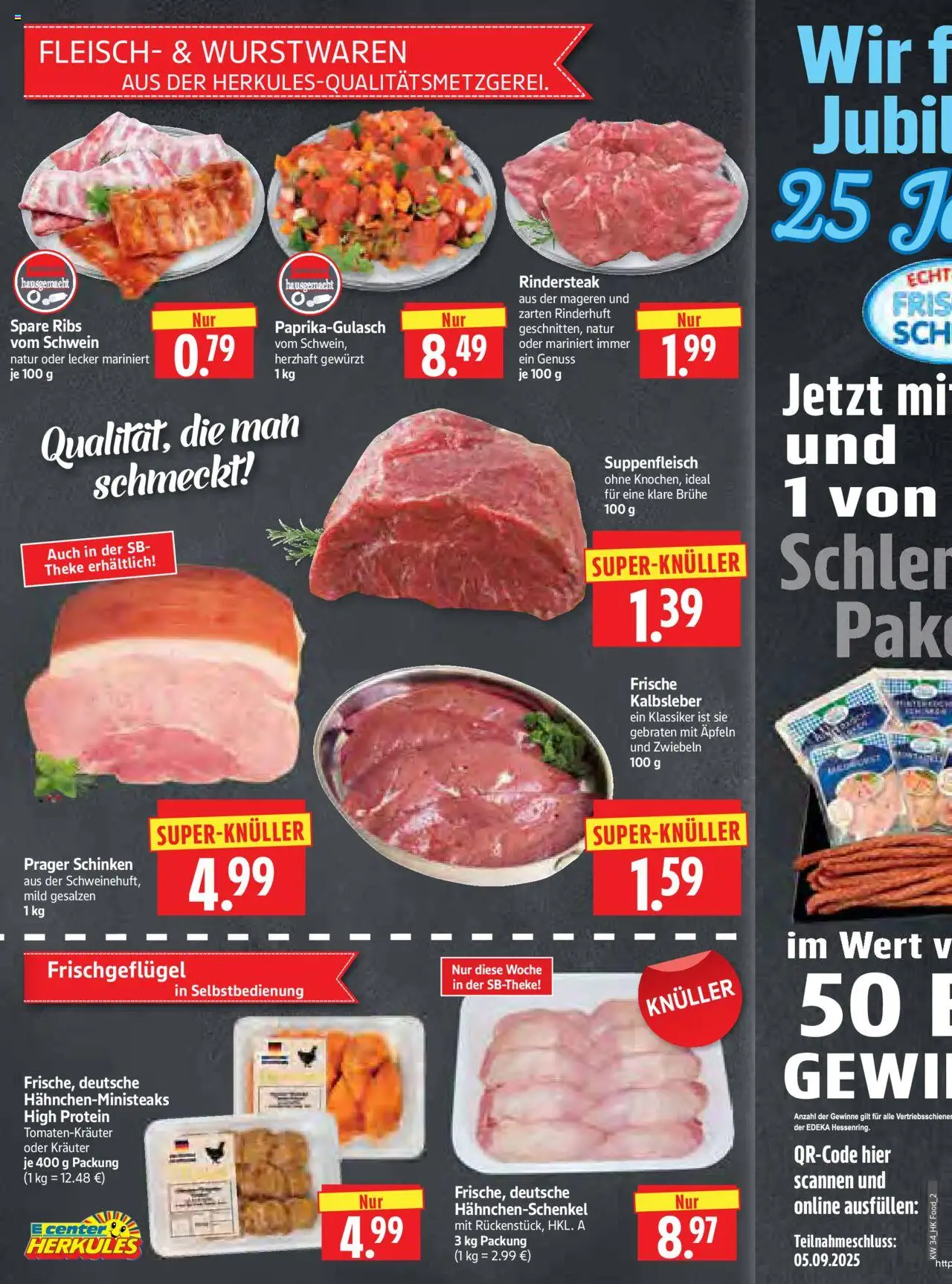 HERKULES Prospekt 	 - gültig ab dem 18.08.2025 | Seite: 2 | Produkte: Theke, Kalbsleber, Zwiebeln, Fleisch
