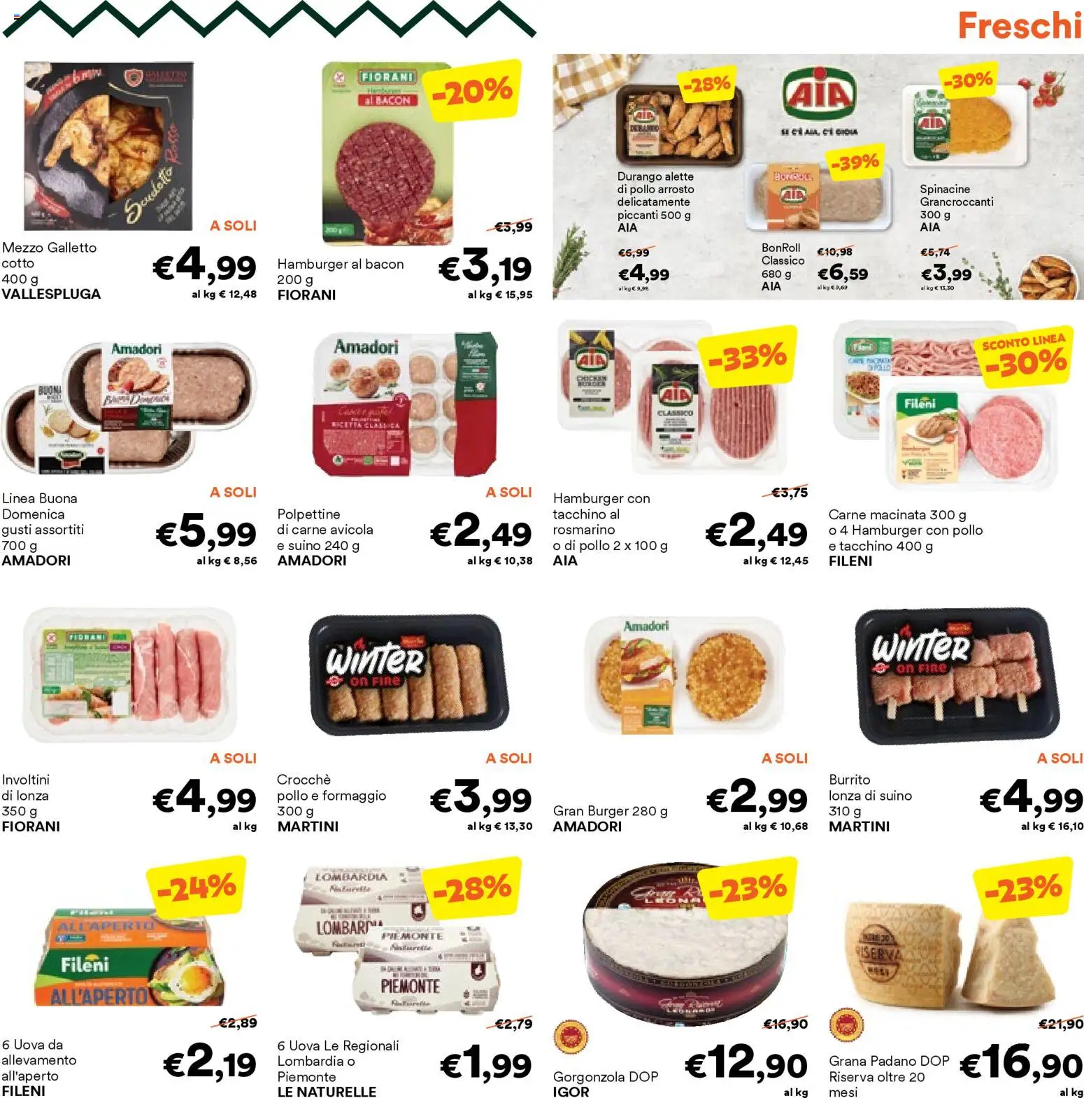 Volantino Unes del 18.11.2025 | Pagina: 3 | Prodotti: Rosmarino, Pollo, Suino, Formaggio