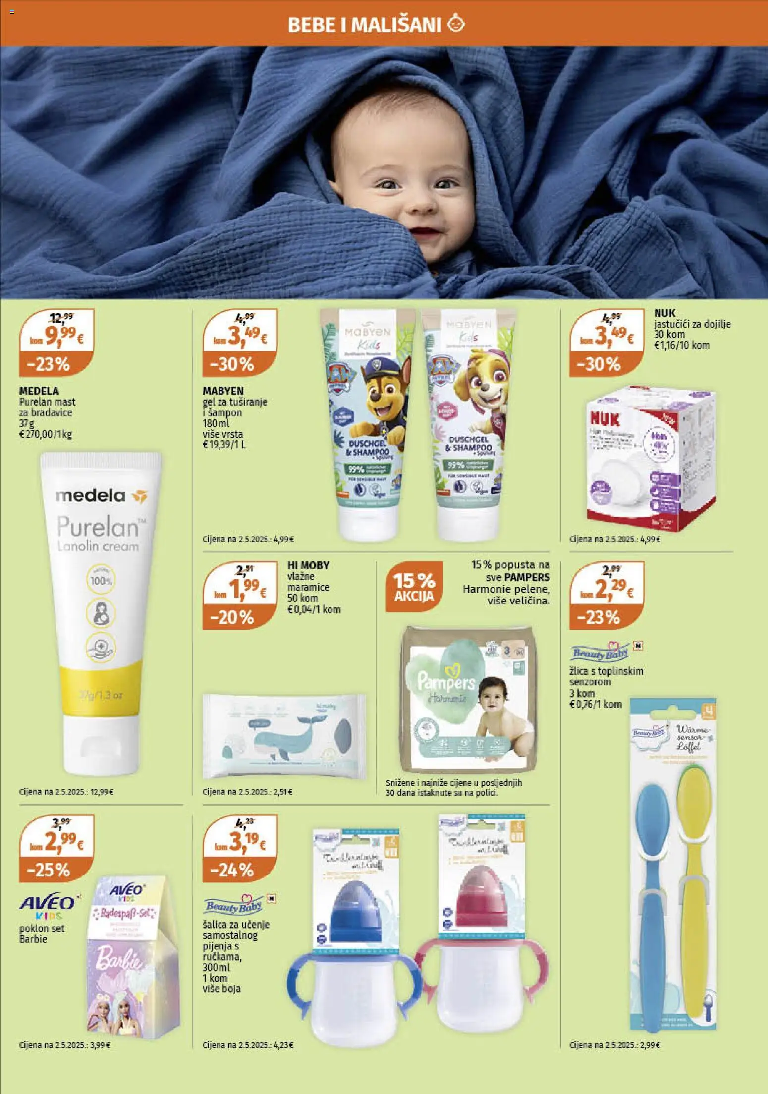 Müller katalog | vrijedi od 10.11.2025 | Stranica: 14 | Proizvodi: Barbie, Pelene, Gel za tuširanje, Šalica