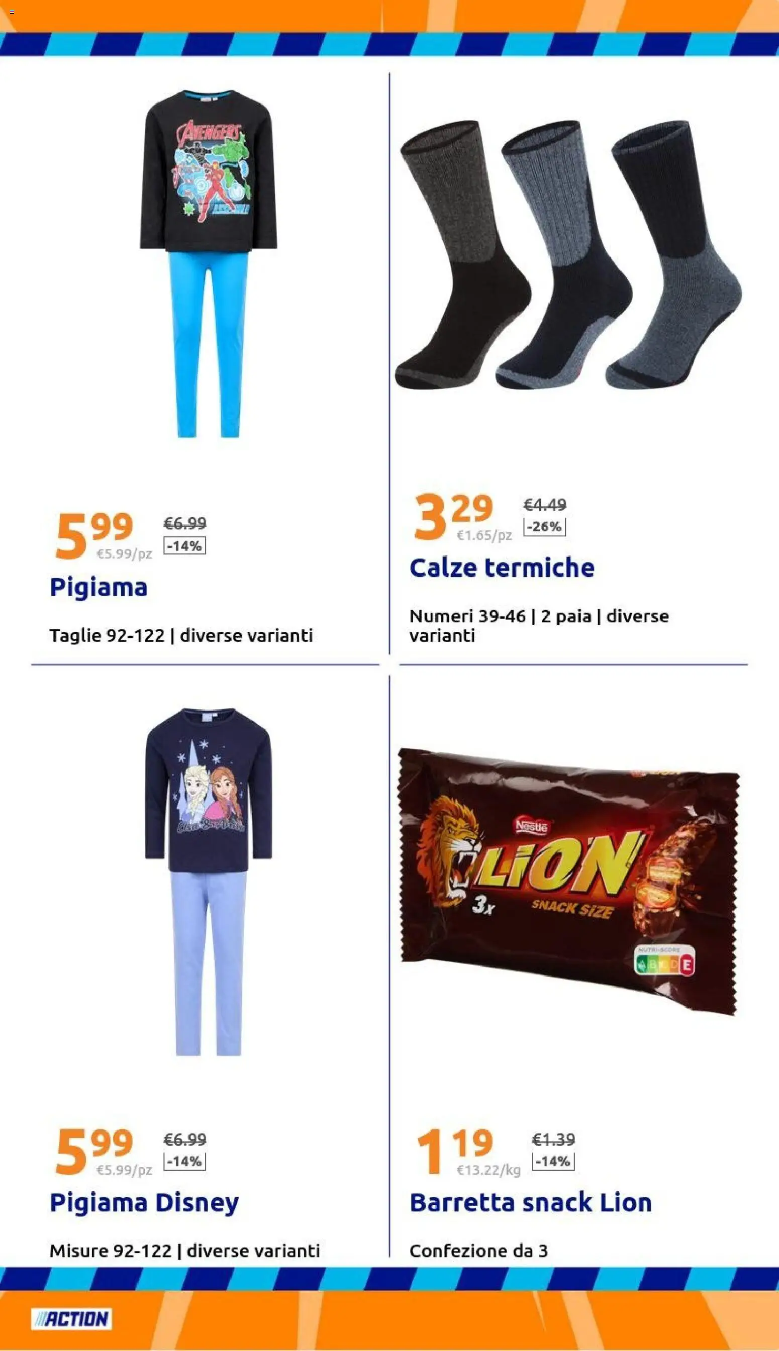 Volantino Action del 31.12.2025 | Pagina: 21 | Prodotti: Pigiama, Barretta