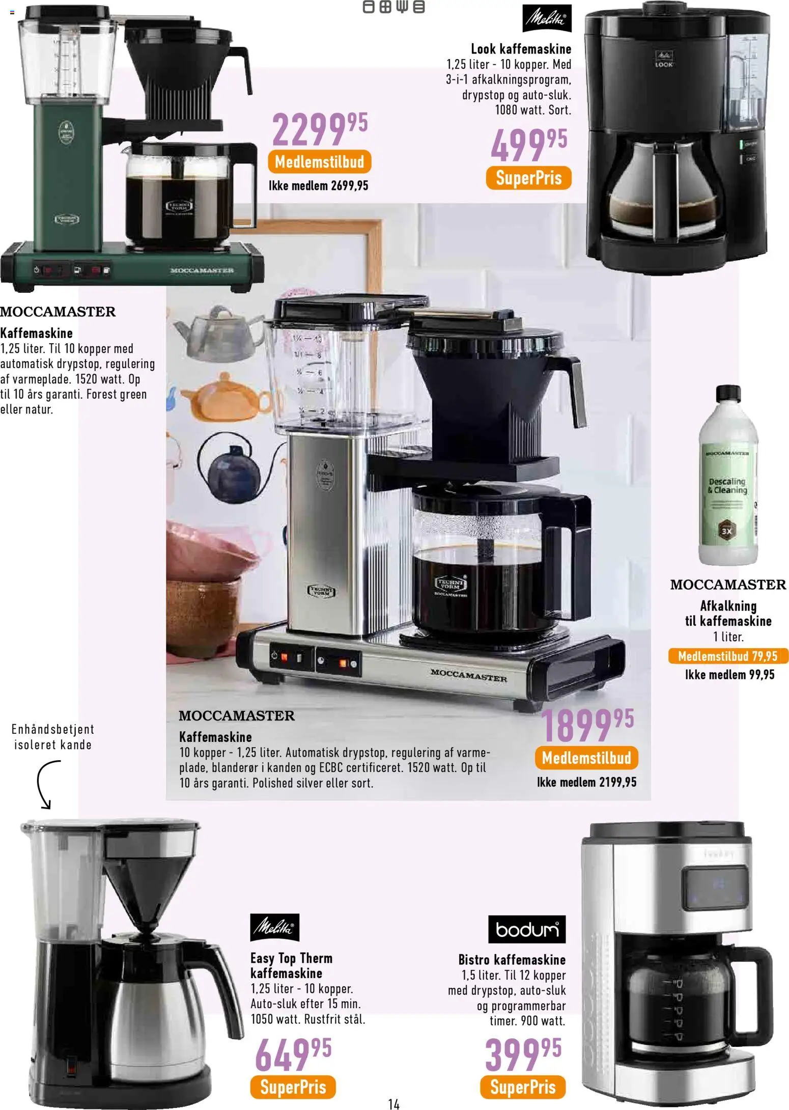 Imerco tilbudsavis – gyldig fra 06.03.2026 | Side: 14 | Produkter: Kaffemaskine