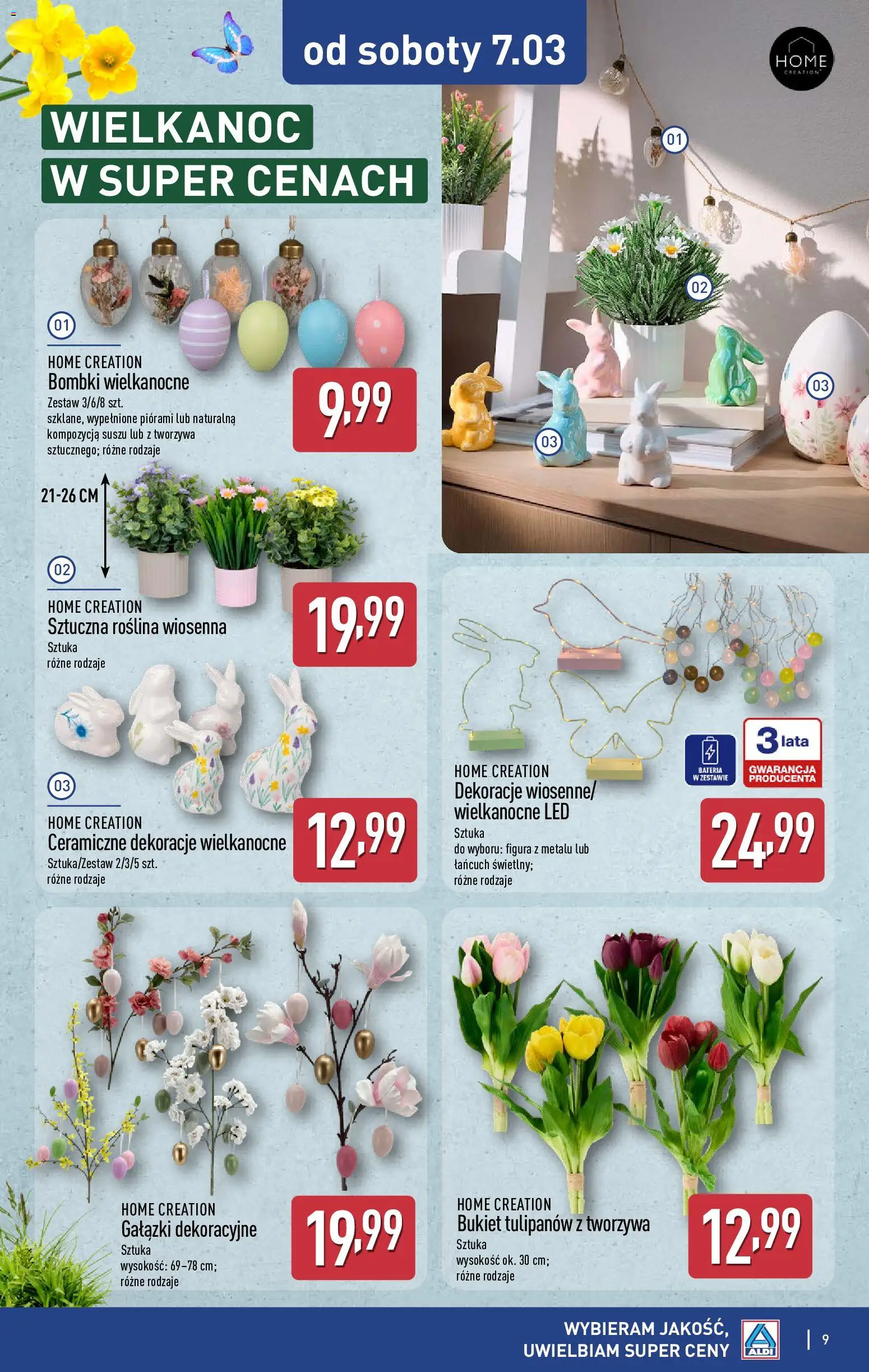 Aldi Polsko leták - Artykuły przemysłowe i tekstylia od 04.03.2026 | Strana: 9 | Produkty: LED