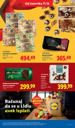 J. D. Gross Mozart praline, Sa alkoholom, 200 g - pregled Lidl kataloga - važi od 11.12.2025 | Strana: 37 | Proizvode: Praline