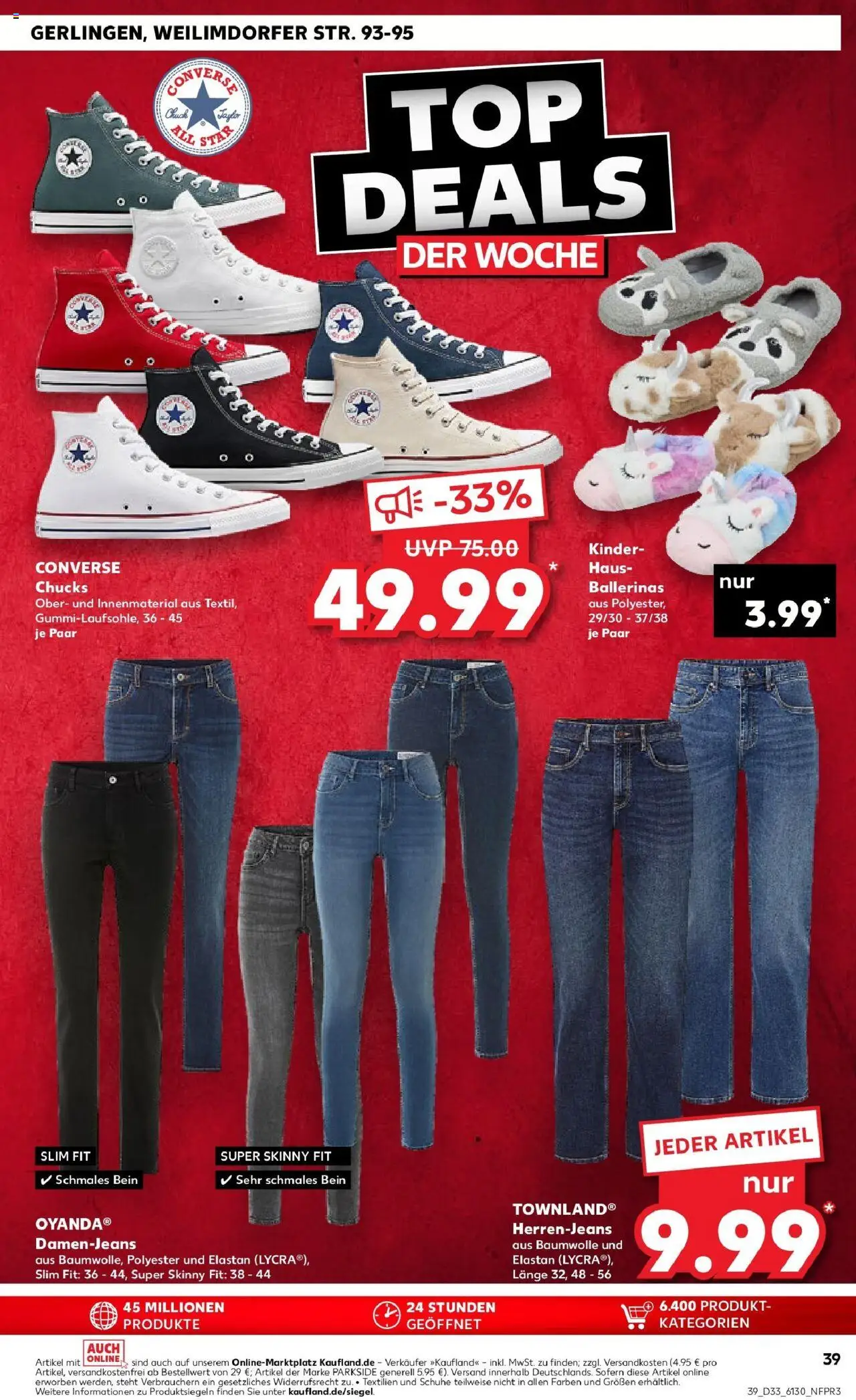 Kaufland prospekt Leonberg	 - gültig ab dem 18.08.2025 | Seite: 52 | Produkte: Ballerinas, Jeans