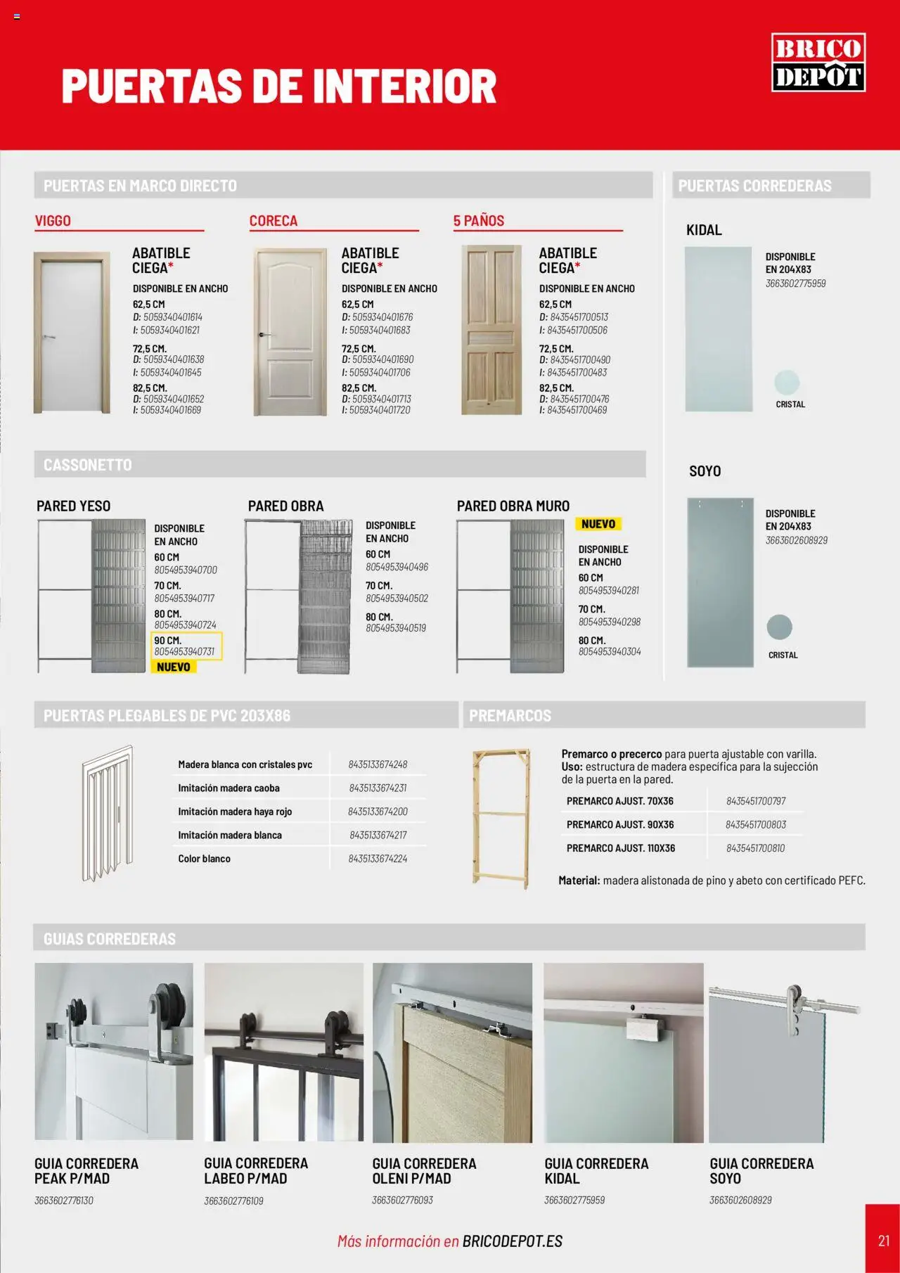 Brico Depôt Puertas y ventanas │ válido desde el 23.07.2025 | Página: 21 | Productos: Marco