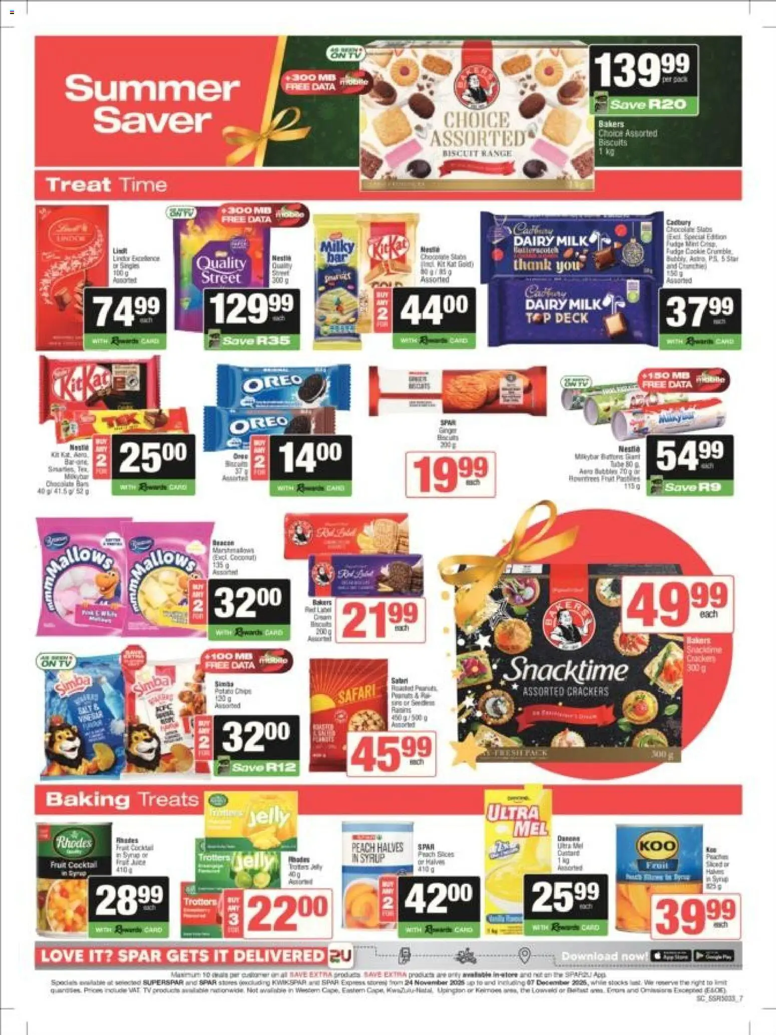 New Superspar catalogue – valid from 24.11.2025 | Page: 7 | Products: Socks, Milk, Chocolate, Syrup