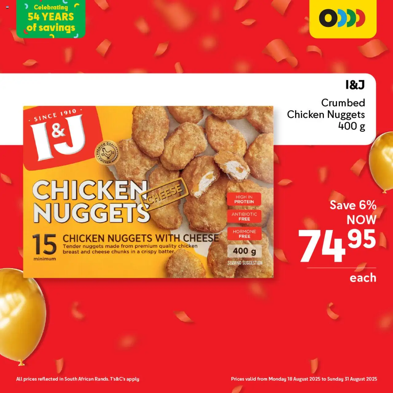 Makro After Party Frozen Food │ valid from 18.08.2025 | Page: 13 | Products: Detergente líquido, Cheese, Chicken