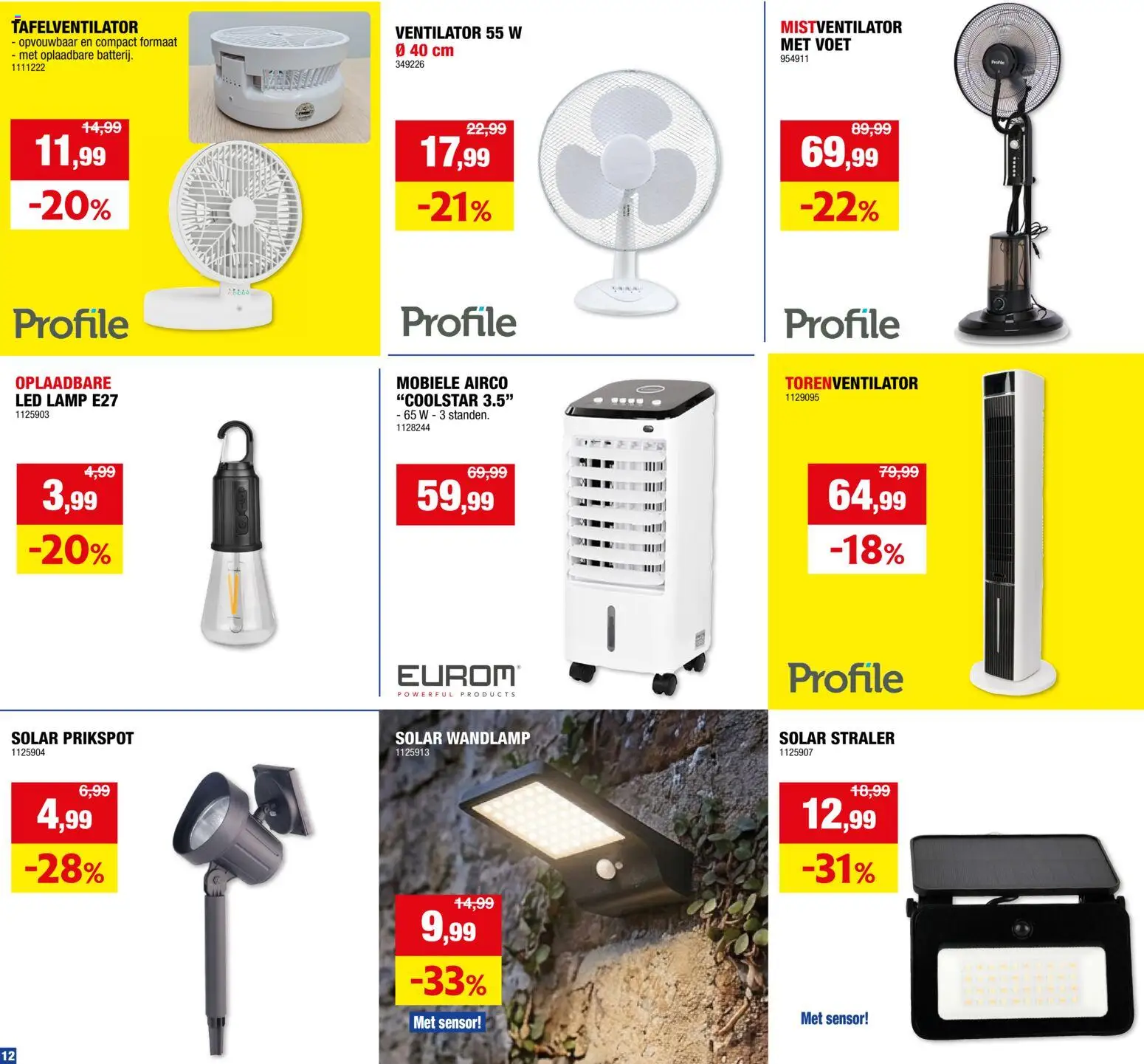 {H1} | Pagina: 12 | Producten: Ventilator, Lamp, Airco