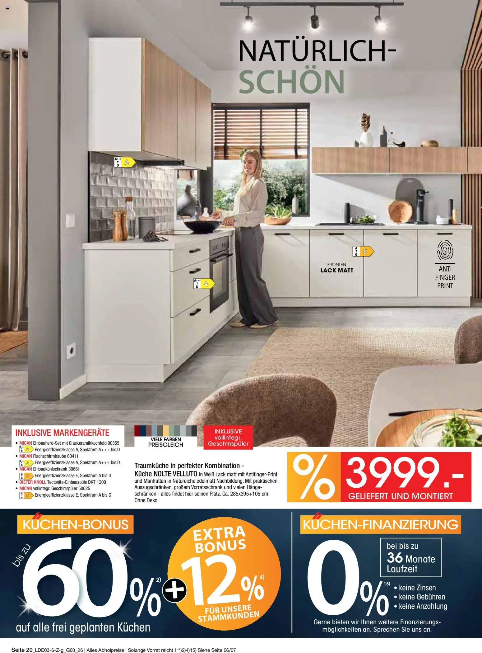 Zurbrüggen Bonus Sonder-Tage – gültig ab 15.03.2026 | Seite: 38 | Produkte: Geschirrspüler, Küche, Kuchen