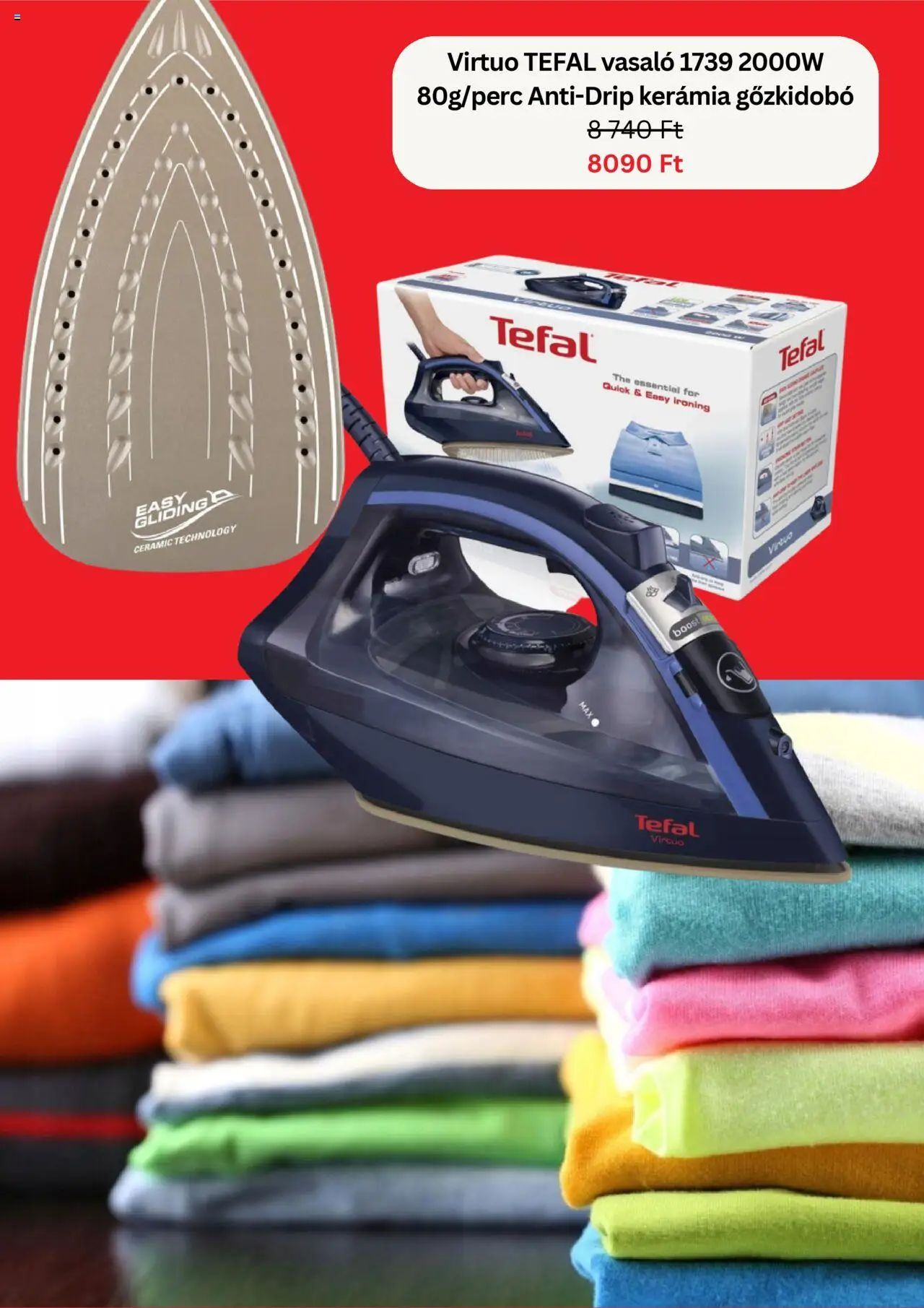 MALL.HU akciós ujság - amely érvényes a következő dátumtól: 18.08.2025 | Oldal: 2 | Termékek: Tefal, Vasaló