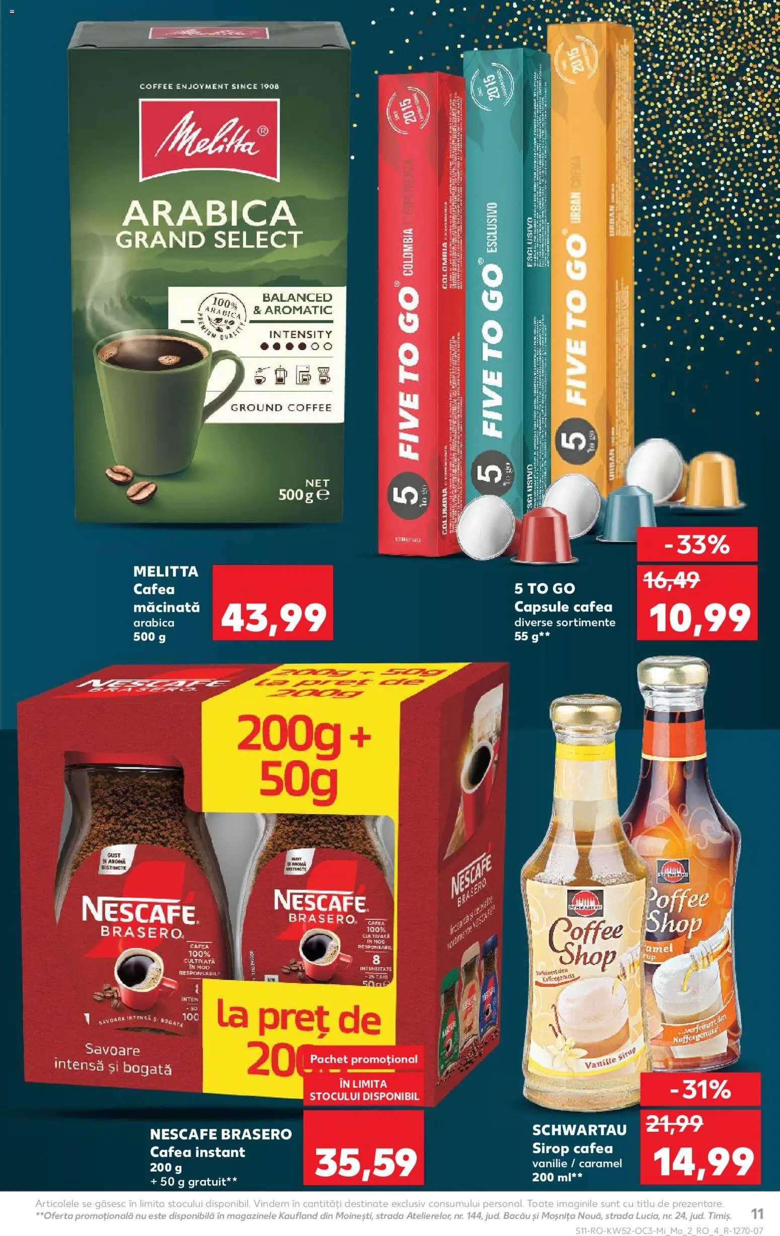 Noul catalog Kaufland – valabil de la 24.12.2025 | Pagină: 11 | Produse: Cremă, Cafea, Sirop