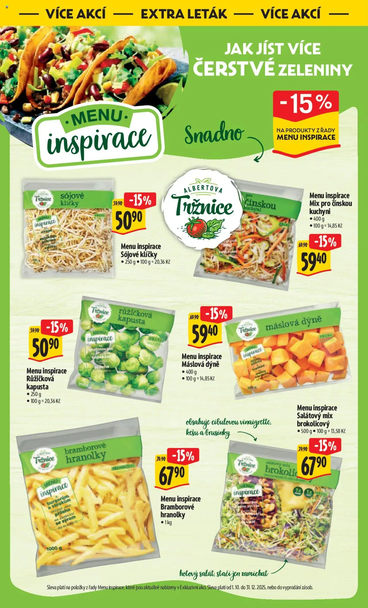 Albert leták - Hypermarket od 08.10.2025 | Strana: 51 | Produkty: Kešu, Dýně, Kapusta, Brusinky