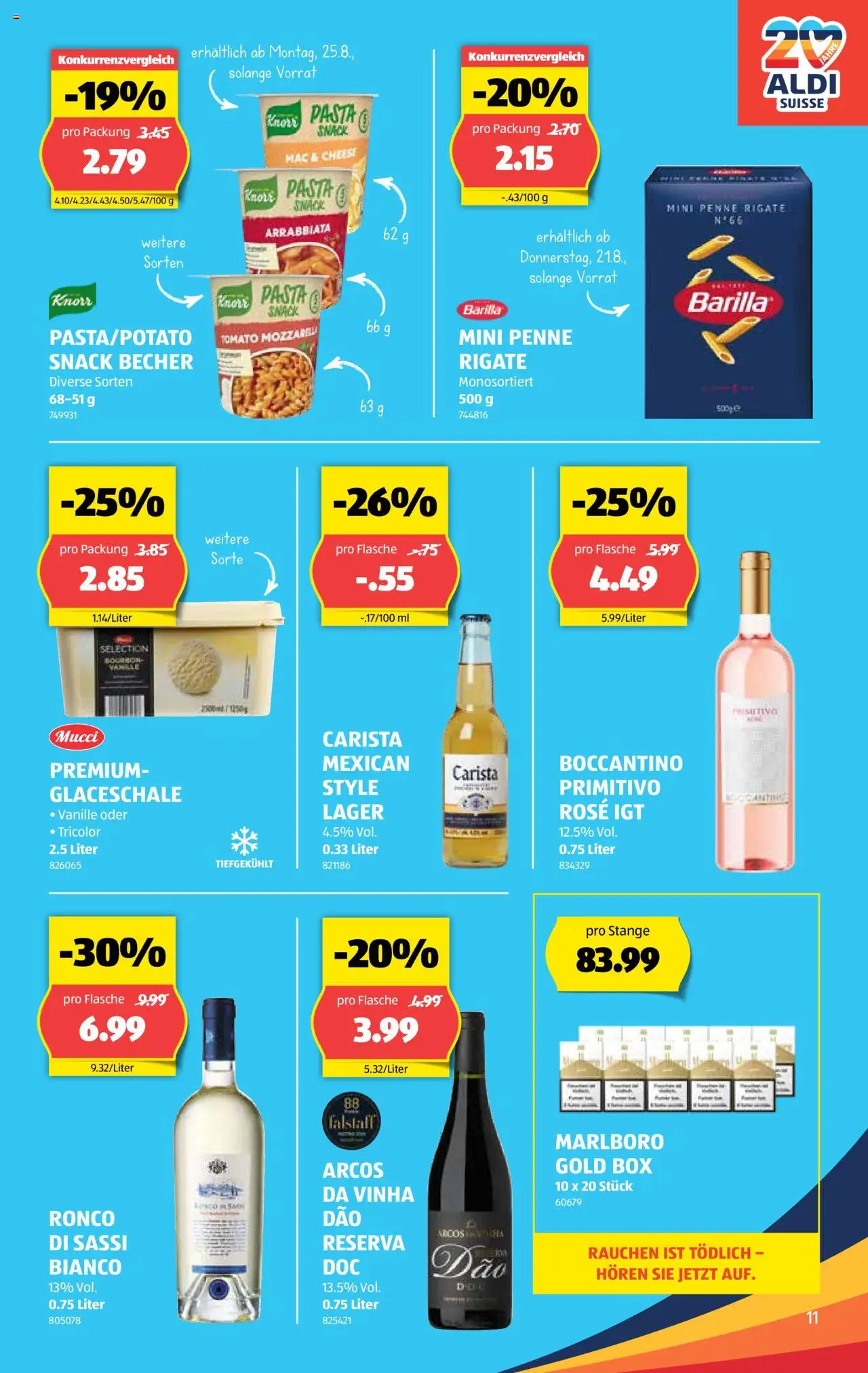 Aldi Aktionen ab 21.08.2025 | Seite: 12 | Produkte: Box, Barilla, Pasta