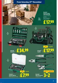 Preview of Lidl - Alcohol offers valid from 27.12.2025 | Page: 27 | Products: Socket, Handle, Tool kit, Pull handle