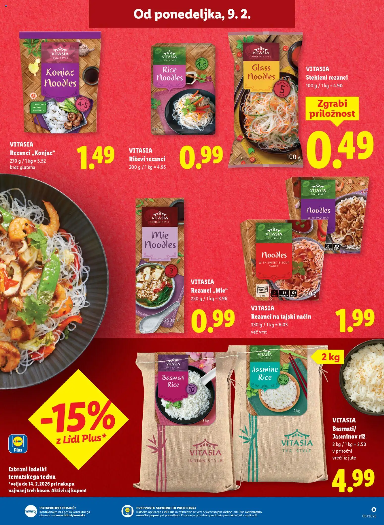 Novi Lidl katalog ponudbe – veljaven od 05.02.2026 | Stran: 41 | Izdelki: Rezanci, Riz