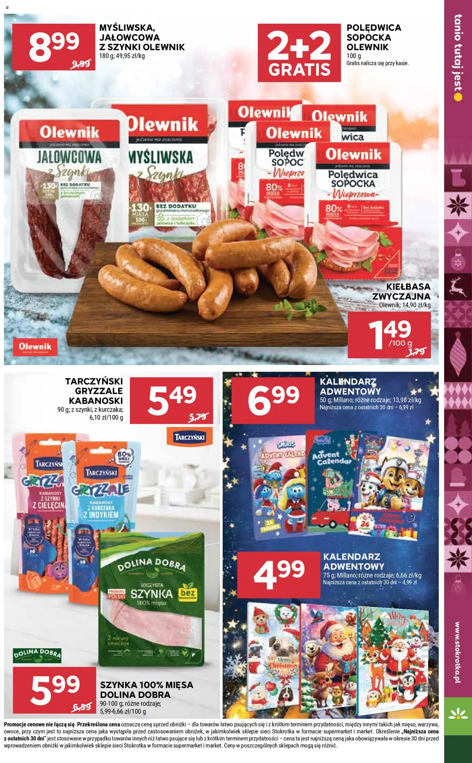 Stokrotka Gazetka od 20.11.2025 | Strona: 11 | Produkty: Kiełbasa, Kalendarz adwentowy, Kalendarz, Myśliwska